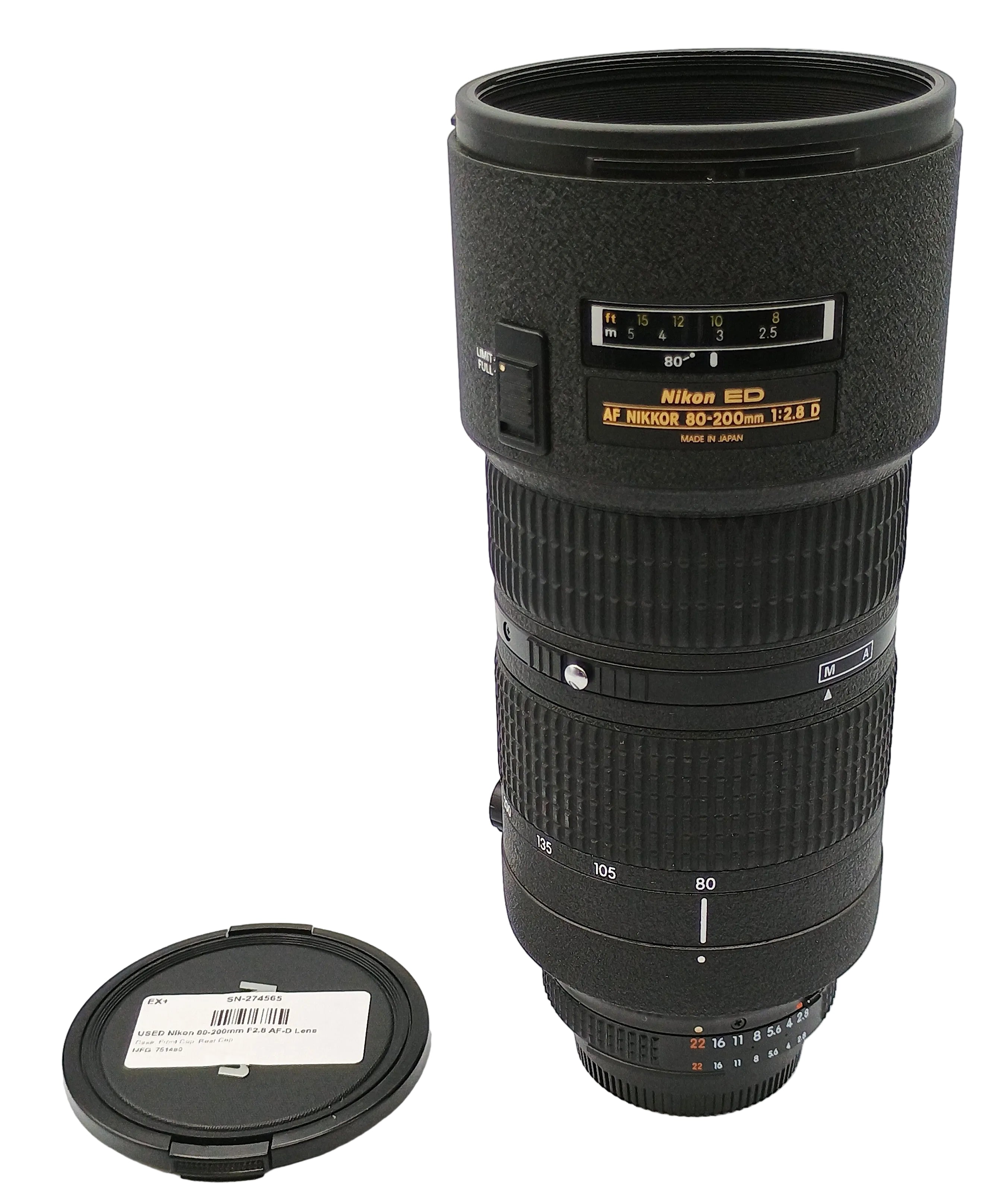 USED Nikon 80-200mm F2.8 AF-D Lens