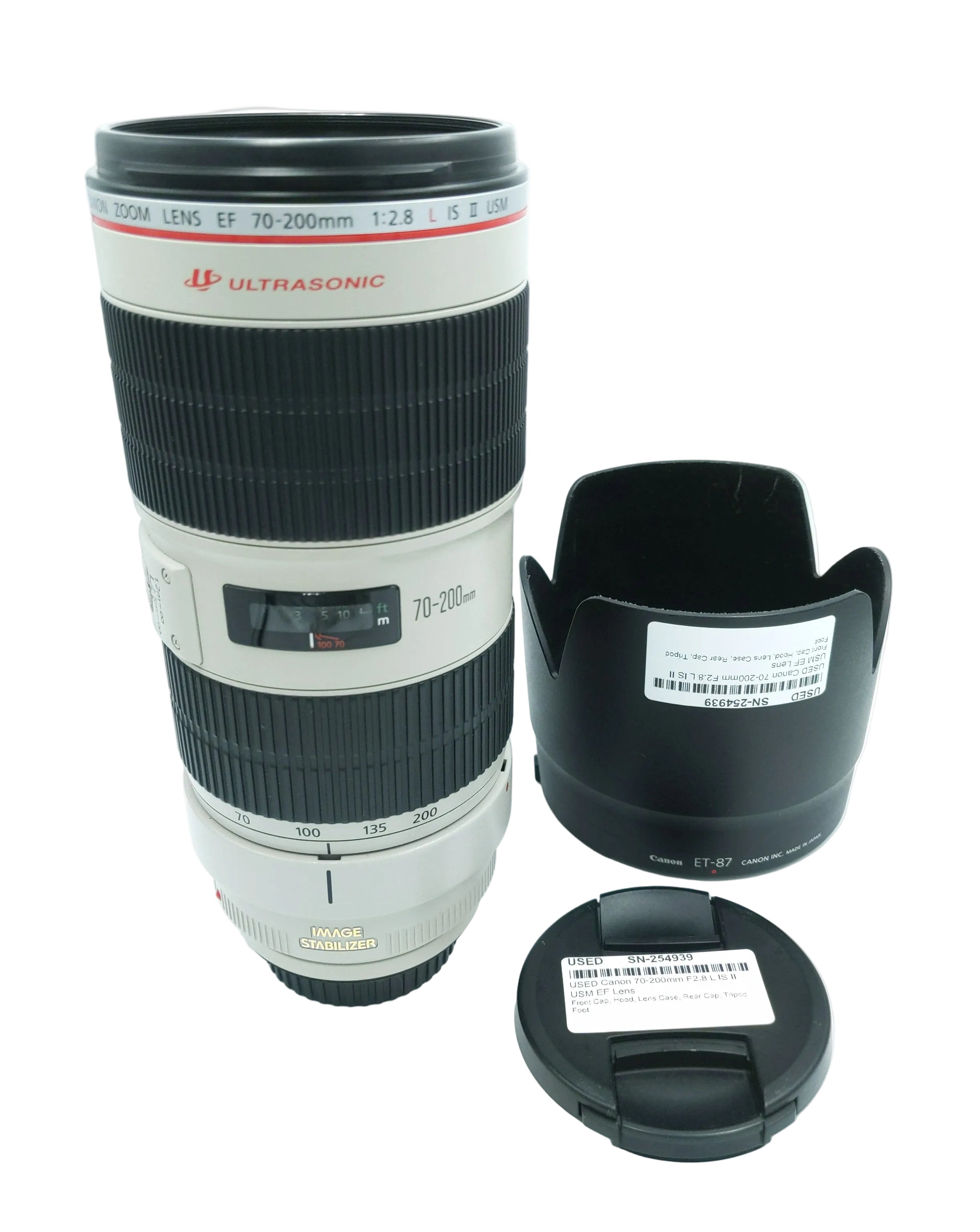 USED Canon 70-200mm F2.8 L IS II USM EF Lens