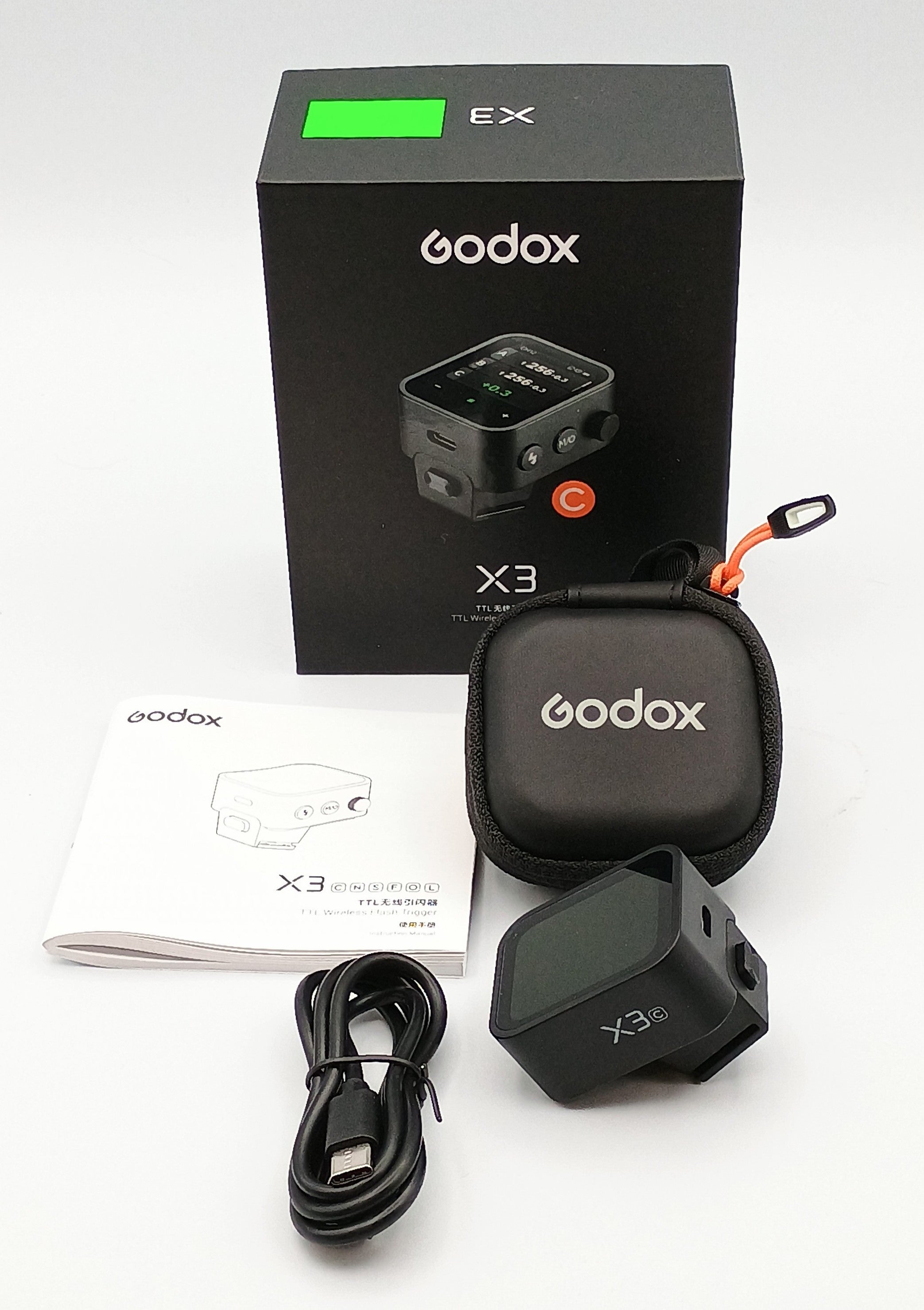 Used Godox X3 C Touchscreen TTL Wireless Flash Trigger for Canon
