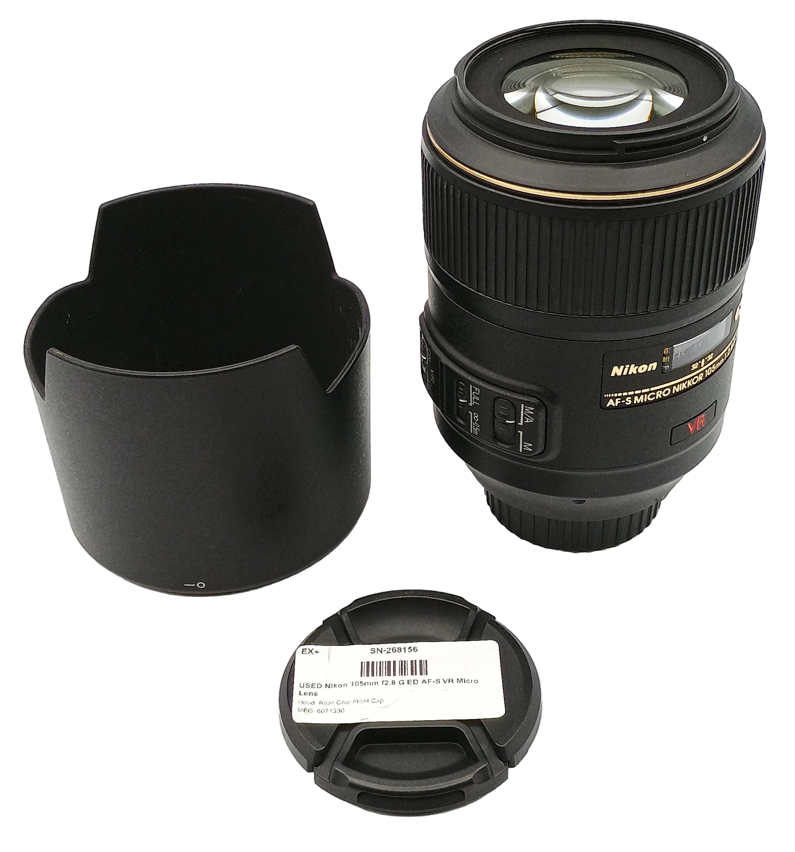USED Nikon 105mm f2.8 G ED AF-S VR Micro Lens