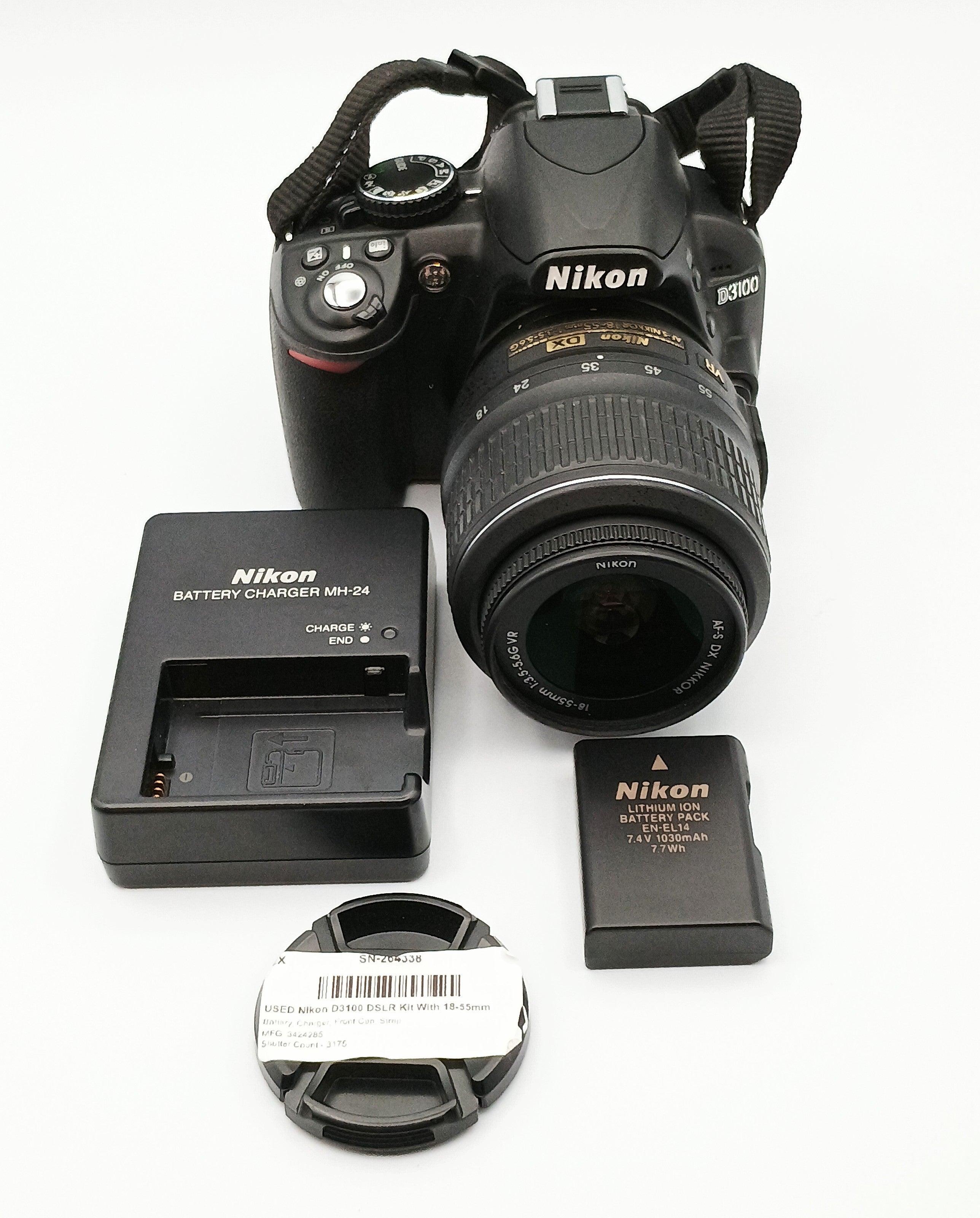 USED Nikon D3100 DSLR Kit With 18-55mm