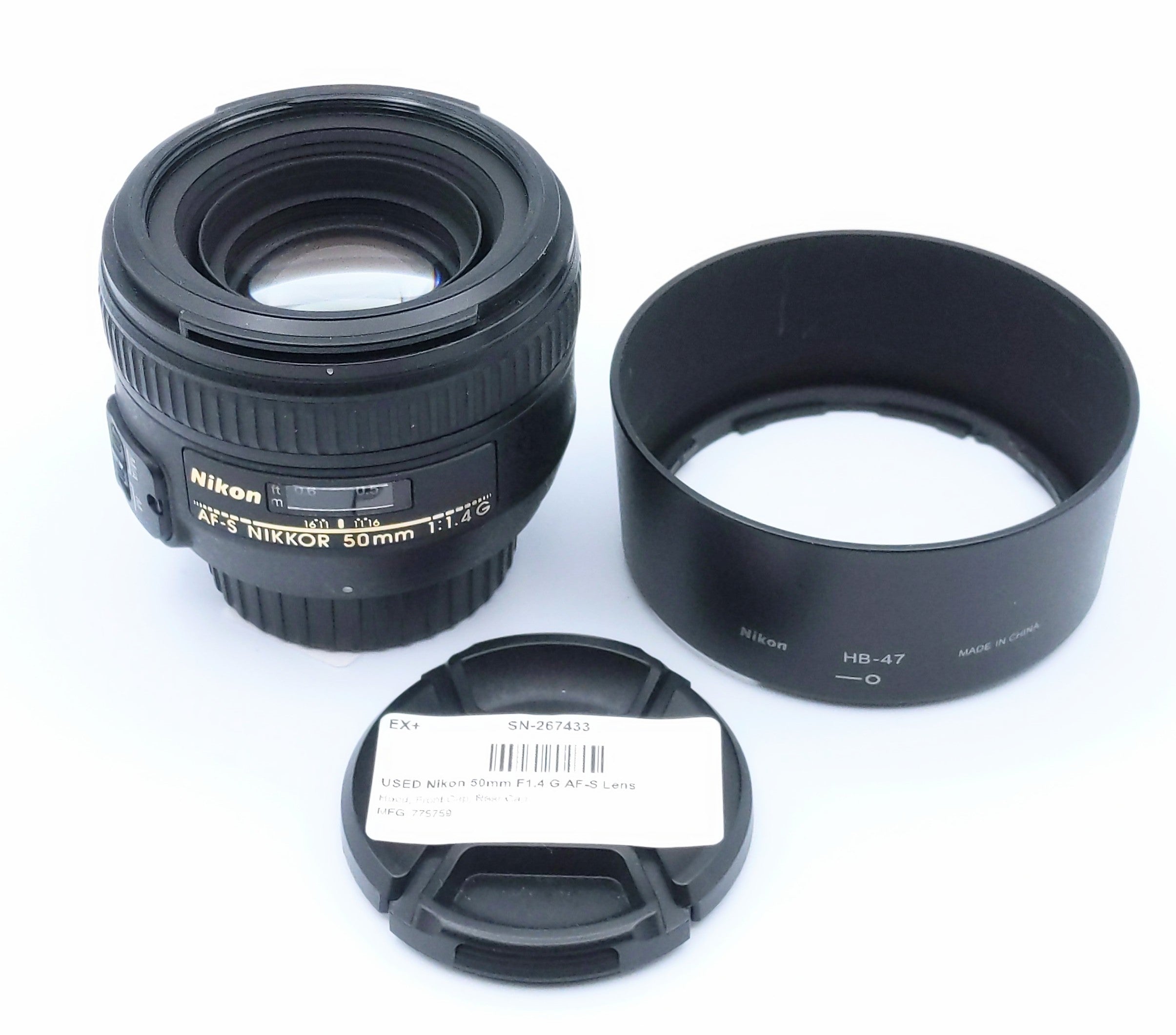 USED Nikon 50mm F1.4 G AF-S Lens