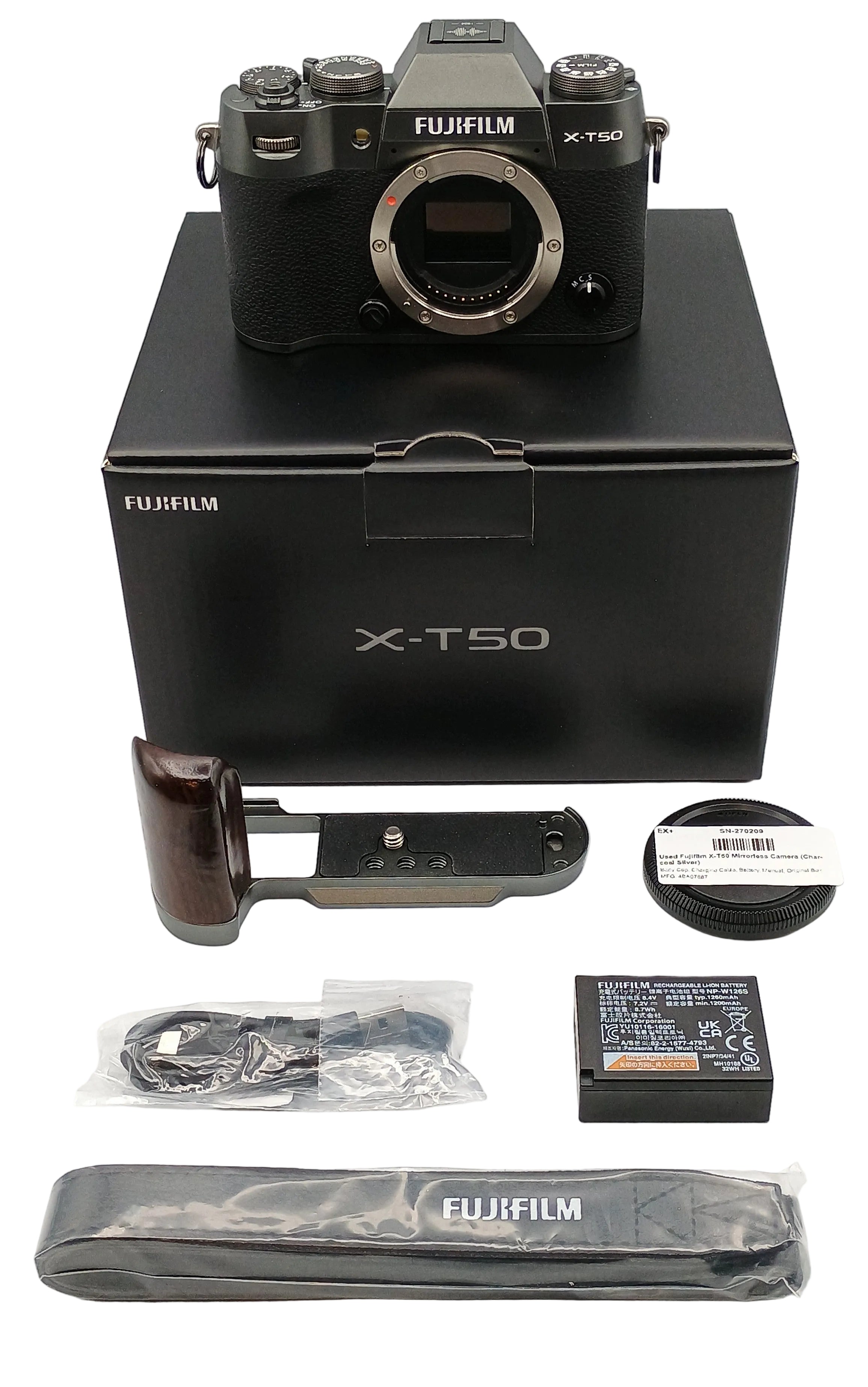 Used Fujifilm X-T50 Mirrorless Camera (Charcoal Silver)