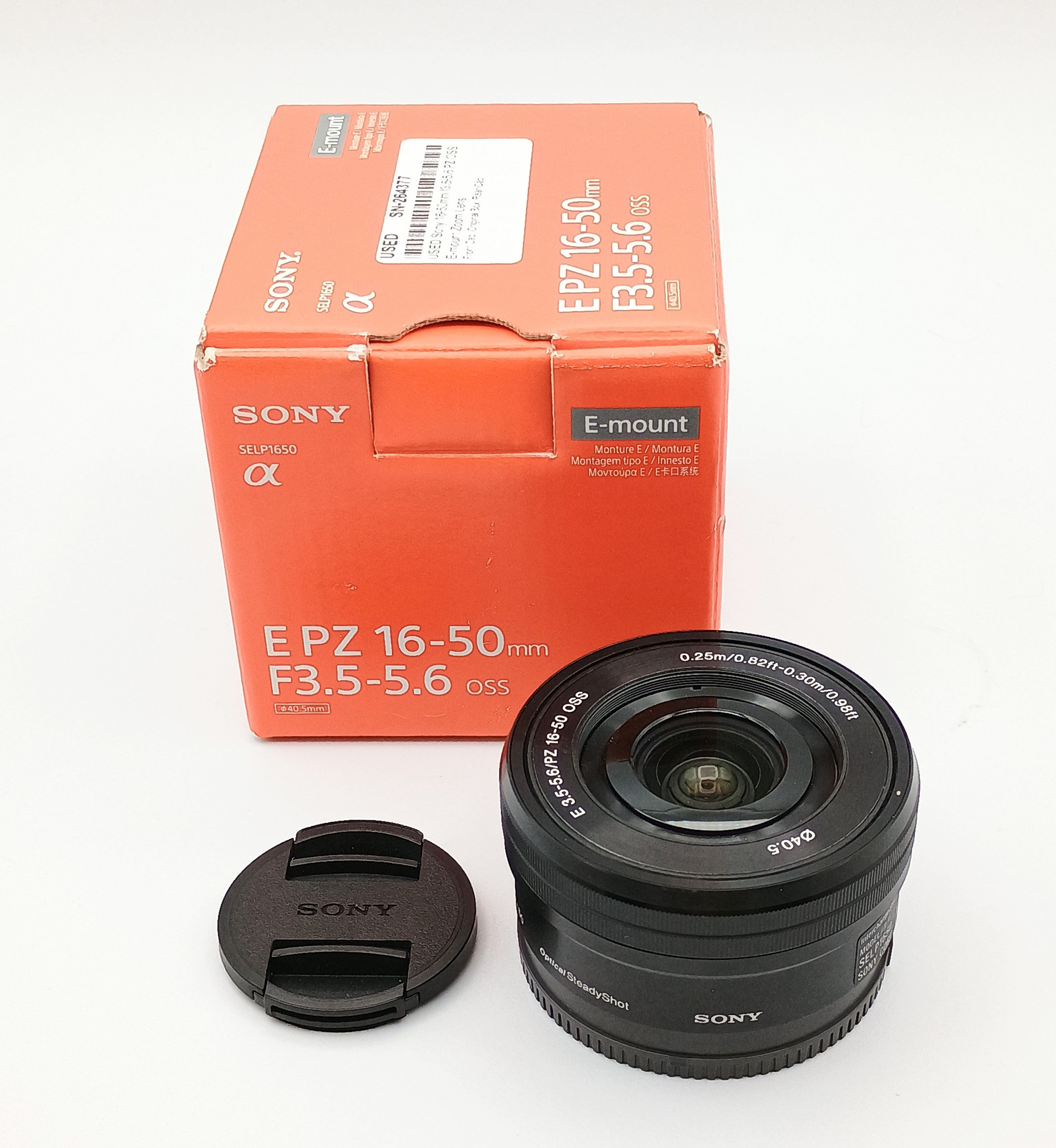 USED Sony 16-50mm f3.5-5.6 PZ OSS E-mount Zoom Lens