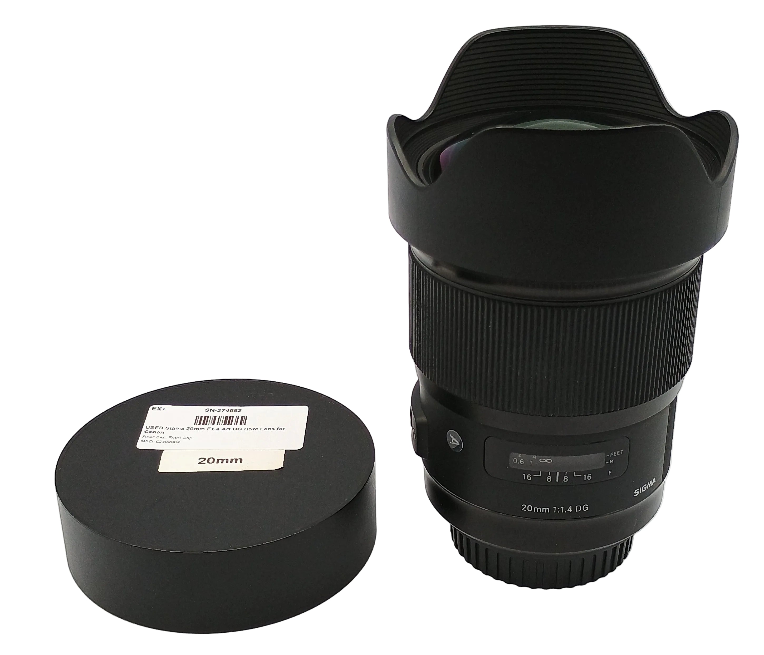 USED Sigma 20mm F1.4 Art DG HSM Lens for Canon