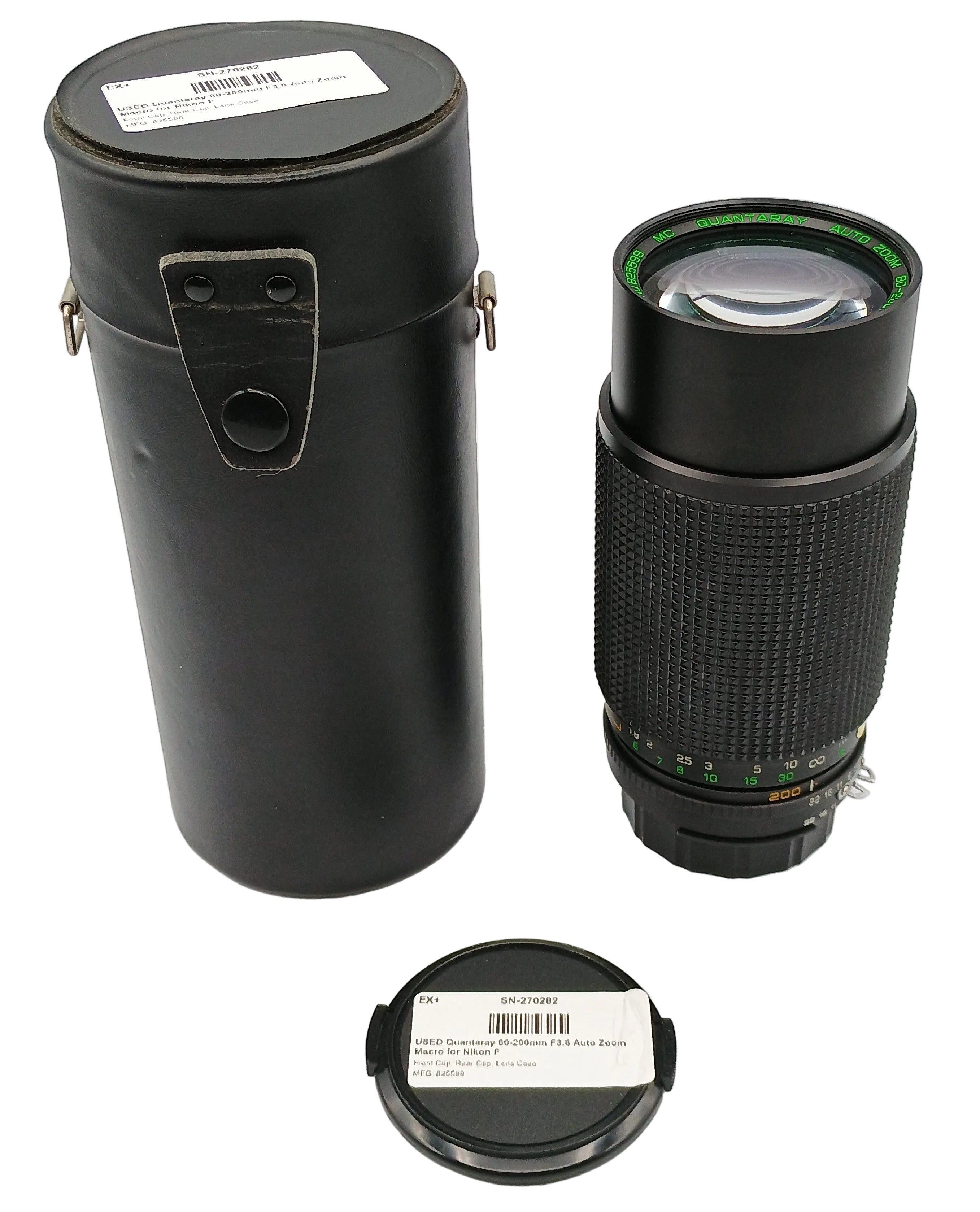 USED Quantaray 80-200mm F3.8 Auto Zoom Macro for Nikon F