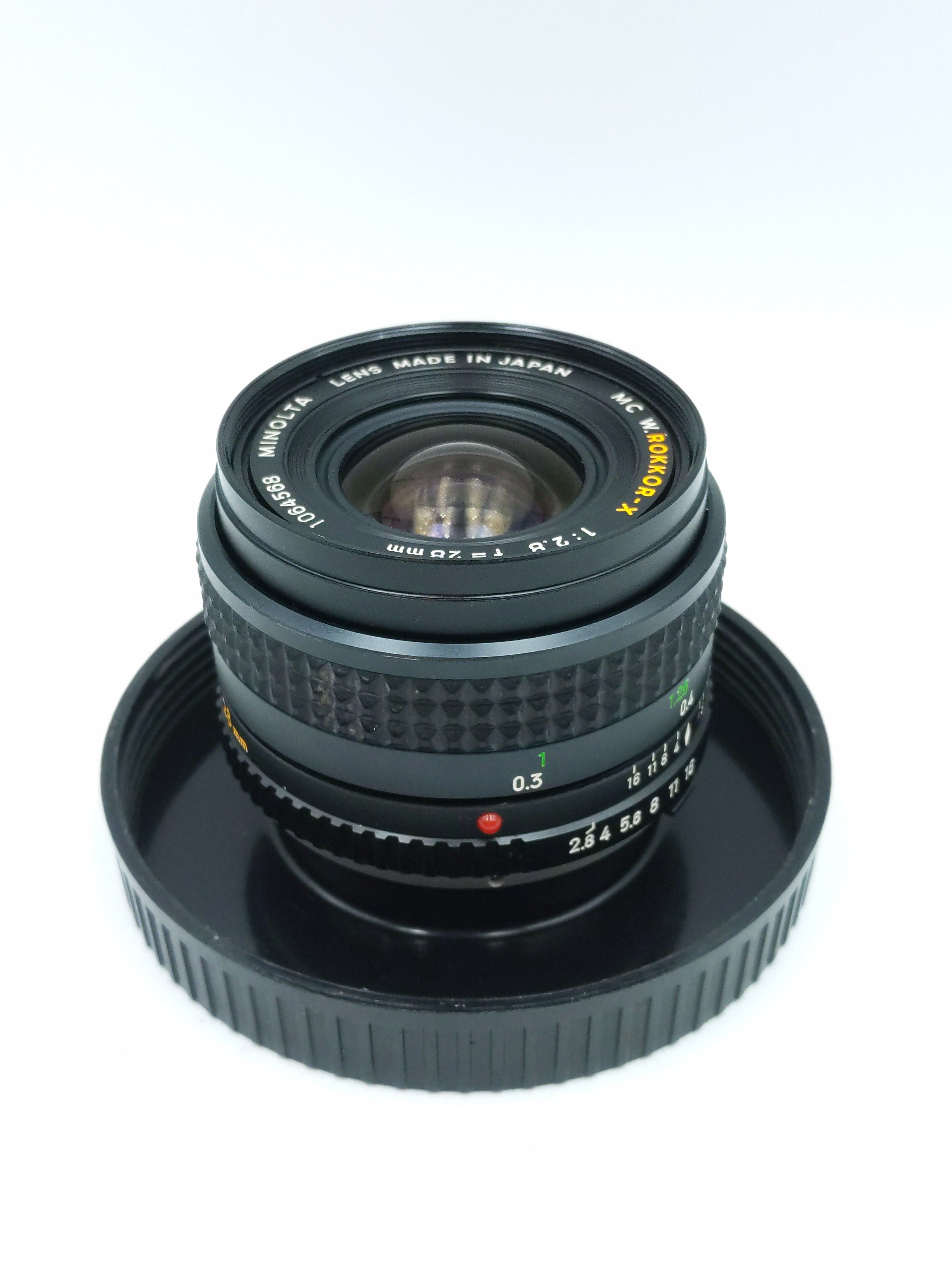 Used Minolta W.Rokkor-X 28mm F2.8 MF Film Lens