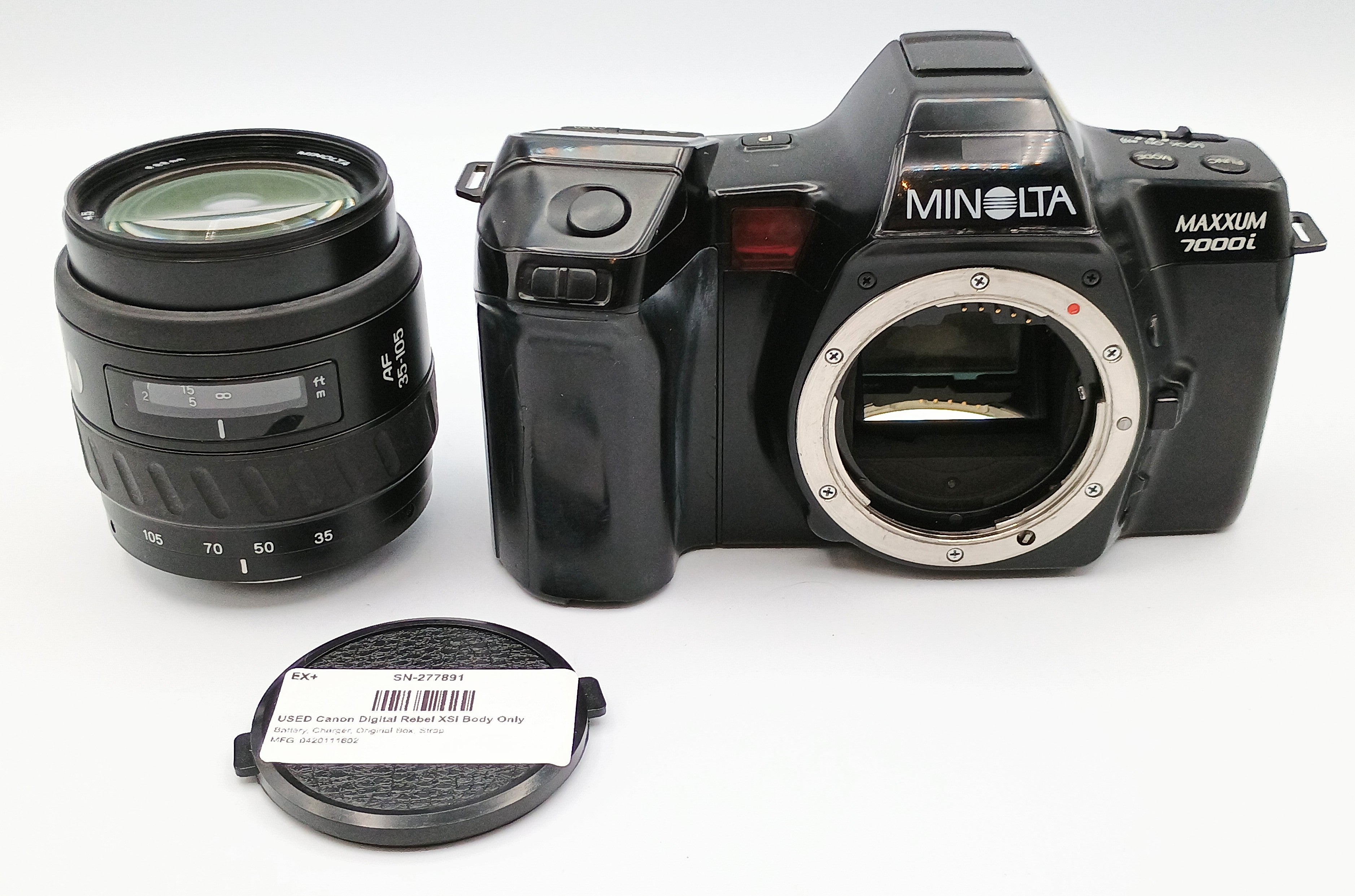 Used Minolta Maxxum 7000i Film SLR W/ 35-105mm F3.5-4.5 Lens