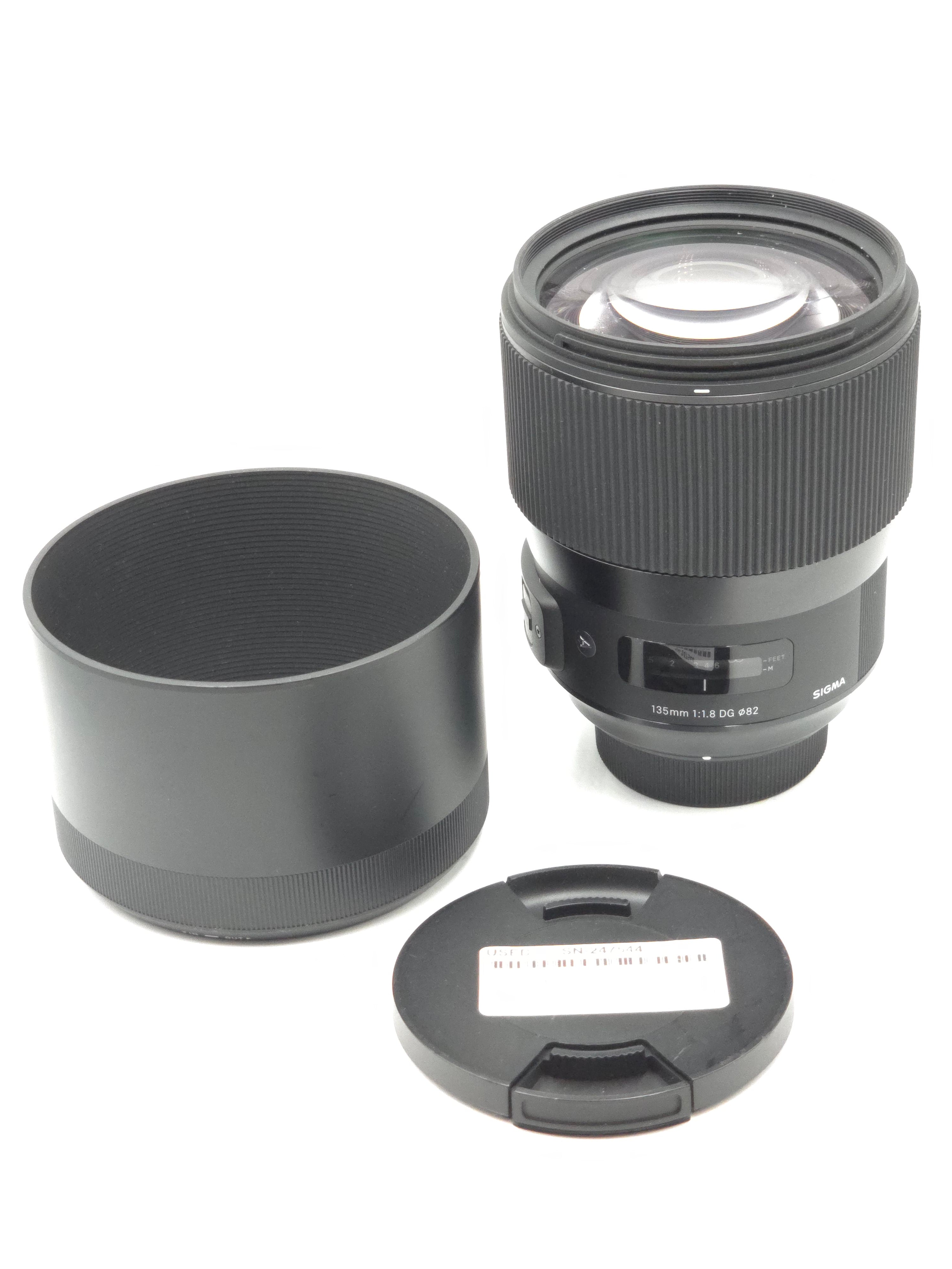 USED Sigma 135mm f1.8 DG HSM Art Lens for NIKON