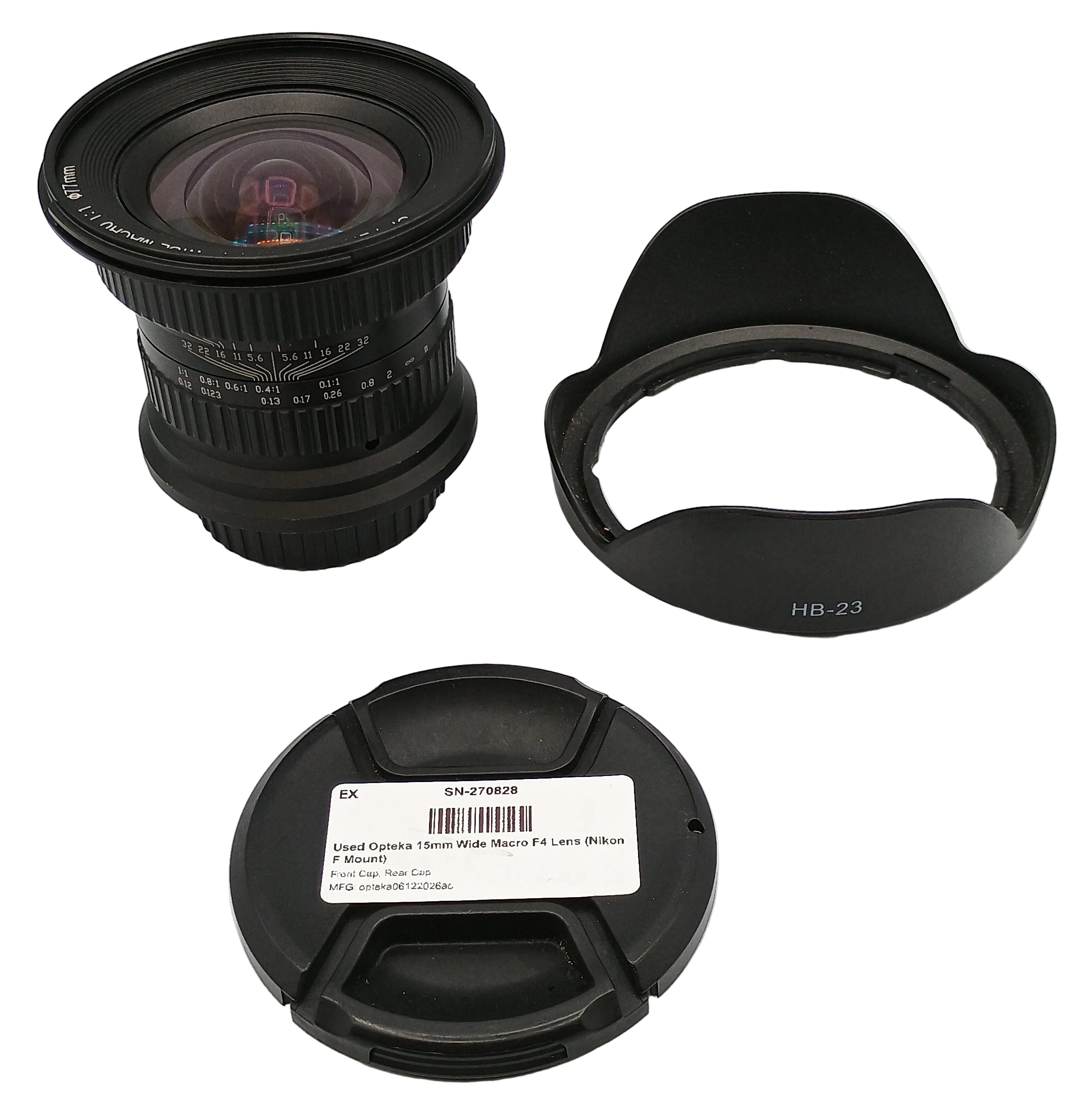Used Opteka 15mm Wide Macro F4 Lens (Nikon F Mount)