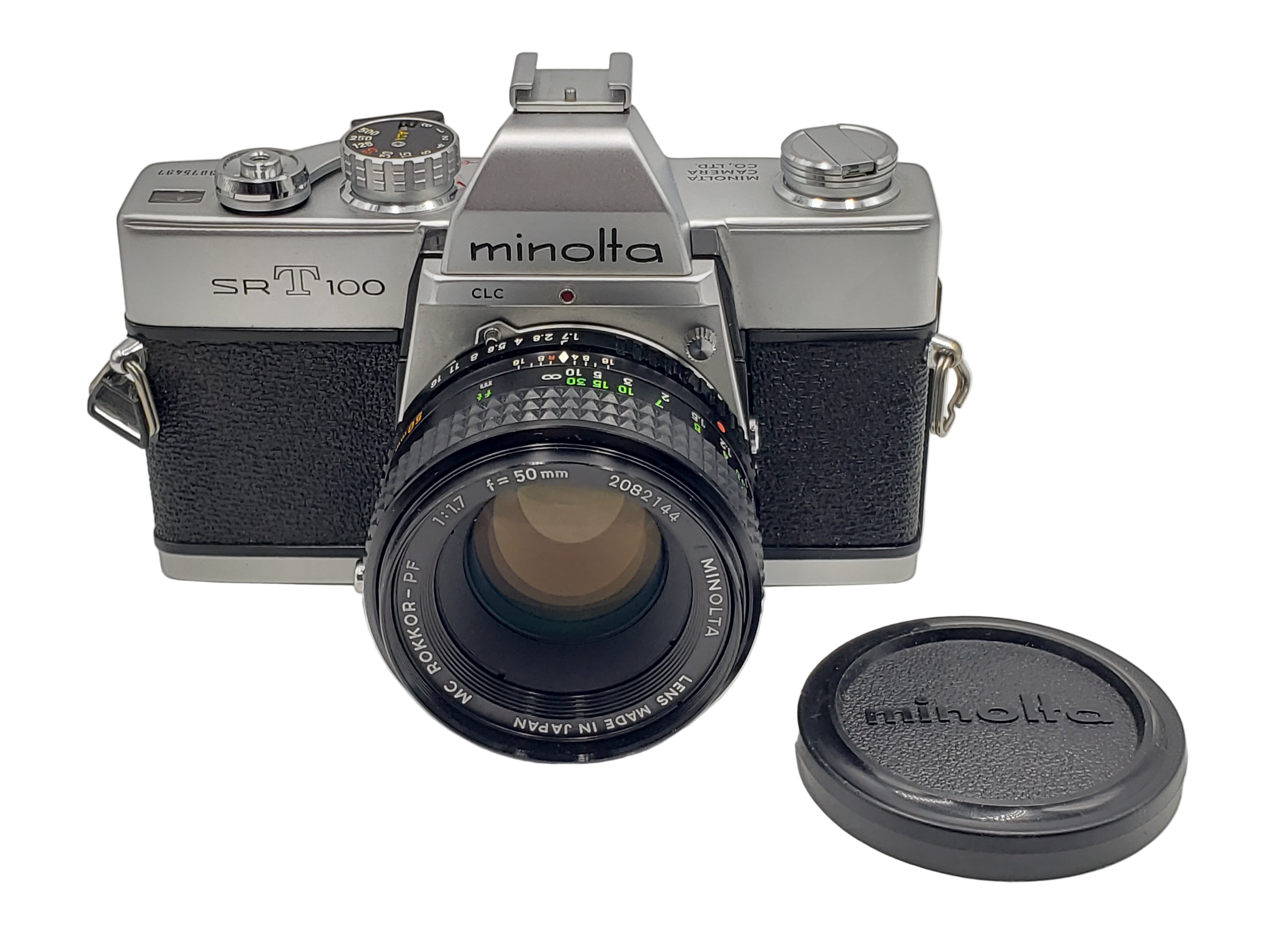 Used Minolta SRT 100 Film SLR W/50mm F1.7 Lens