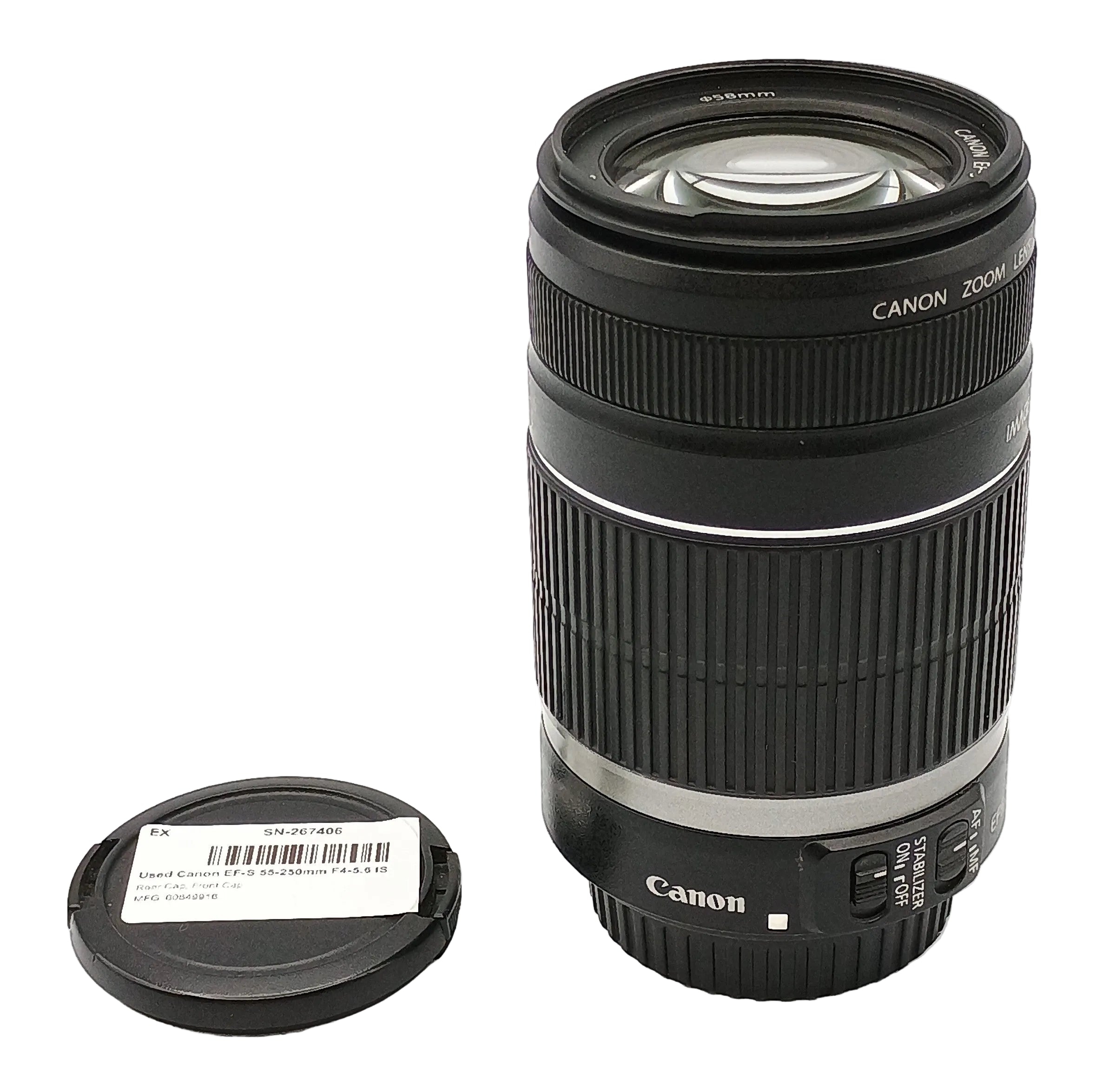 Used Canon EF-S 55-250mm F4-5.6 IS