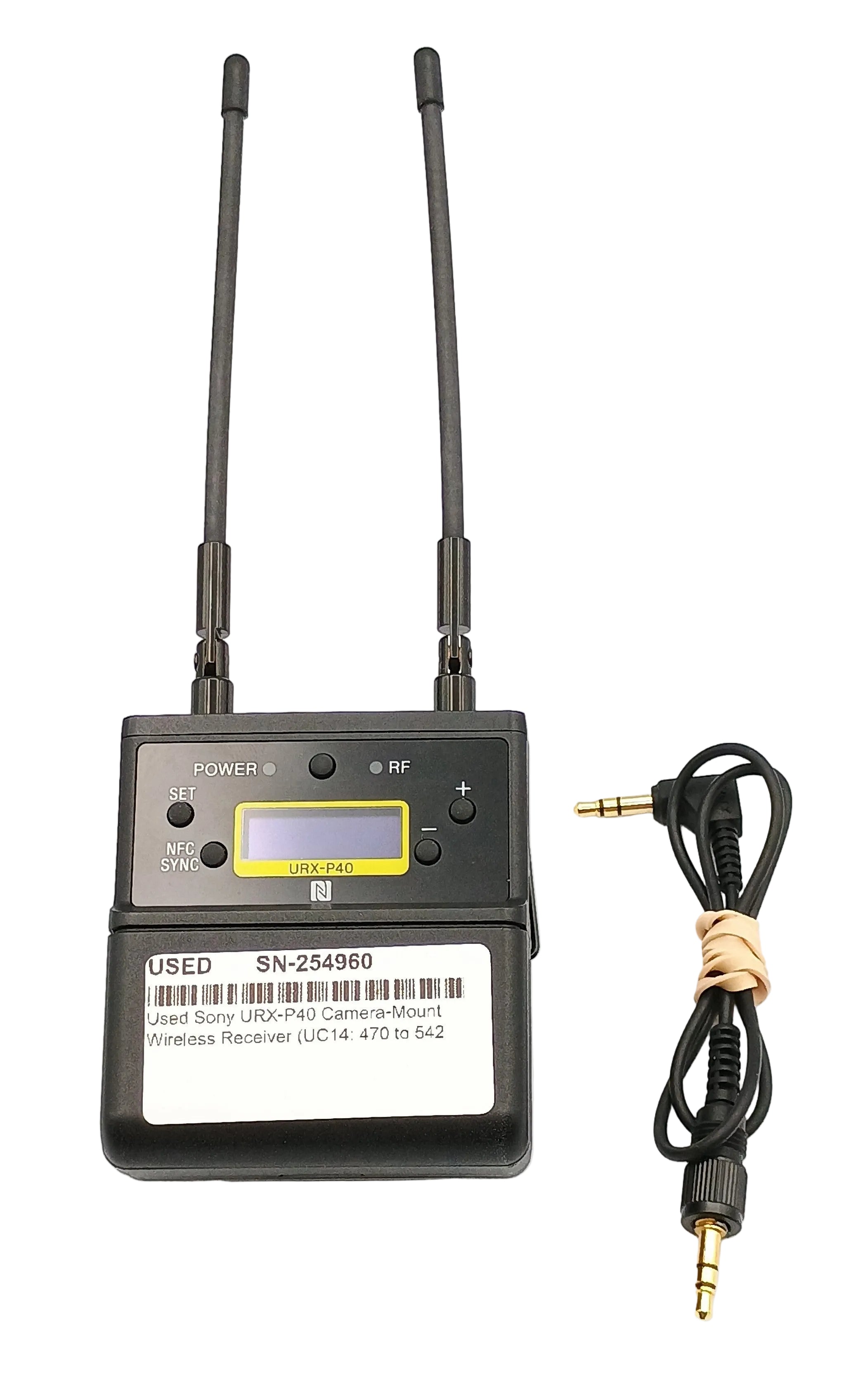Used Sony URX-P40 Camera-Mount Wireless Receiver (UC14: 470 to 542 MHz)