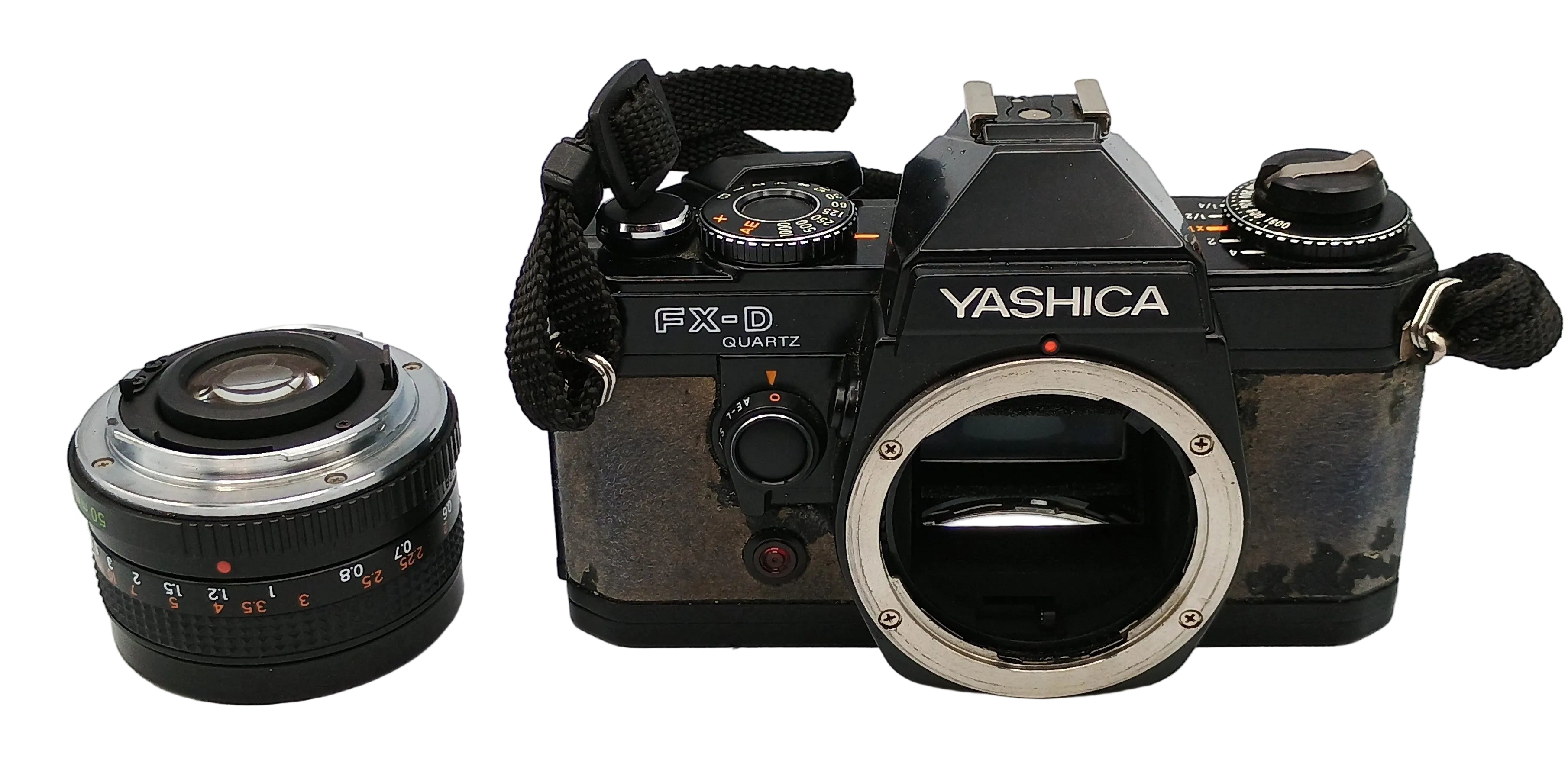 USED Yashica FX-D Quartz w/ 50mm F2 Lens -AS IS-