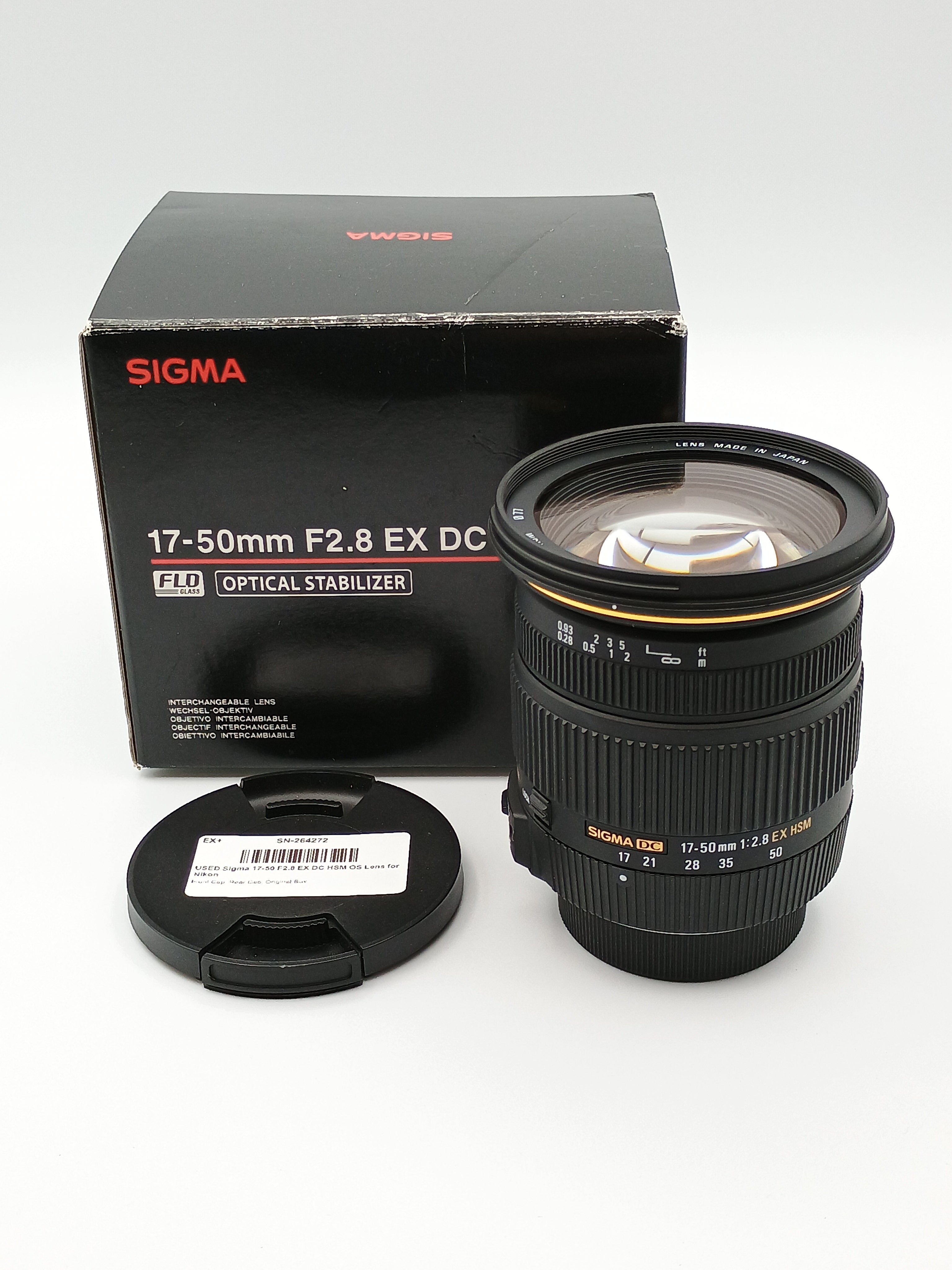 USED Sigma 17-50 F2.8 EX DC HSM OS Lens for Nikon