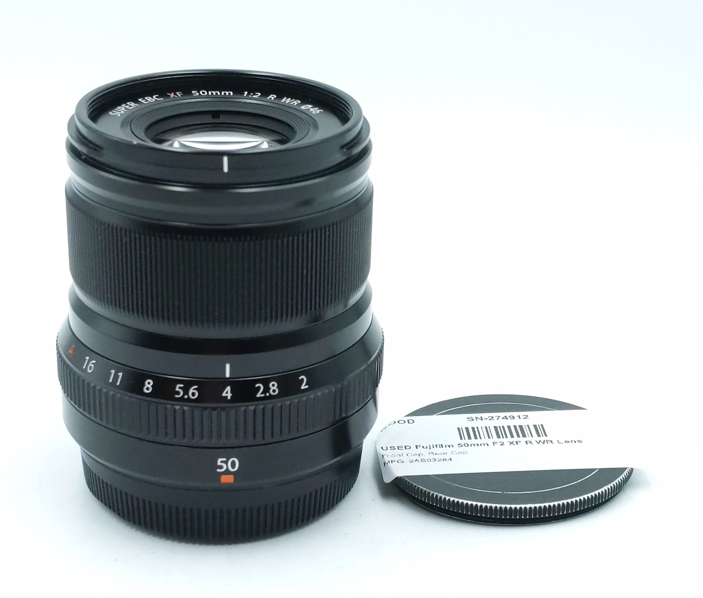 USED Fujifilm 50mm F2 XF R WR Lens