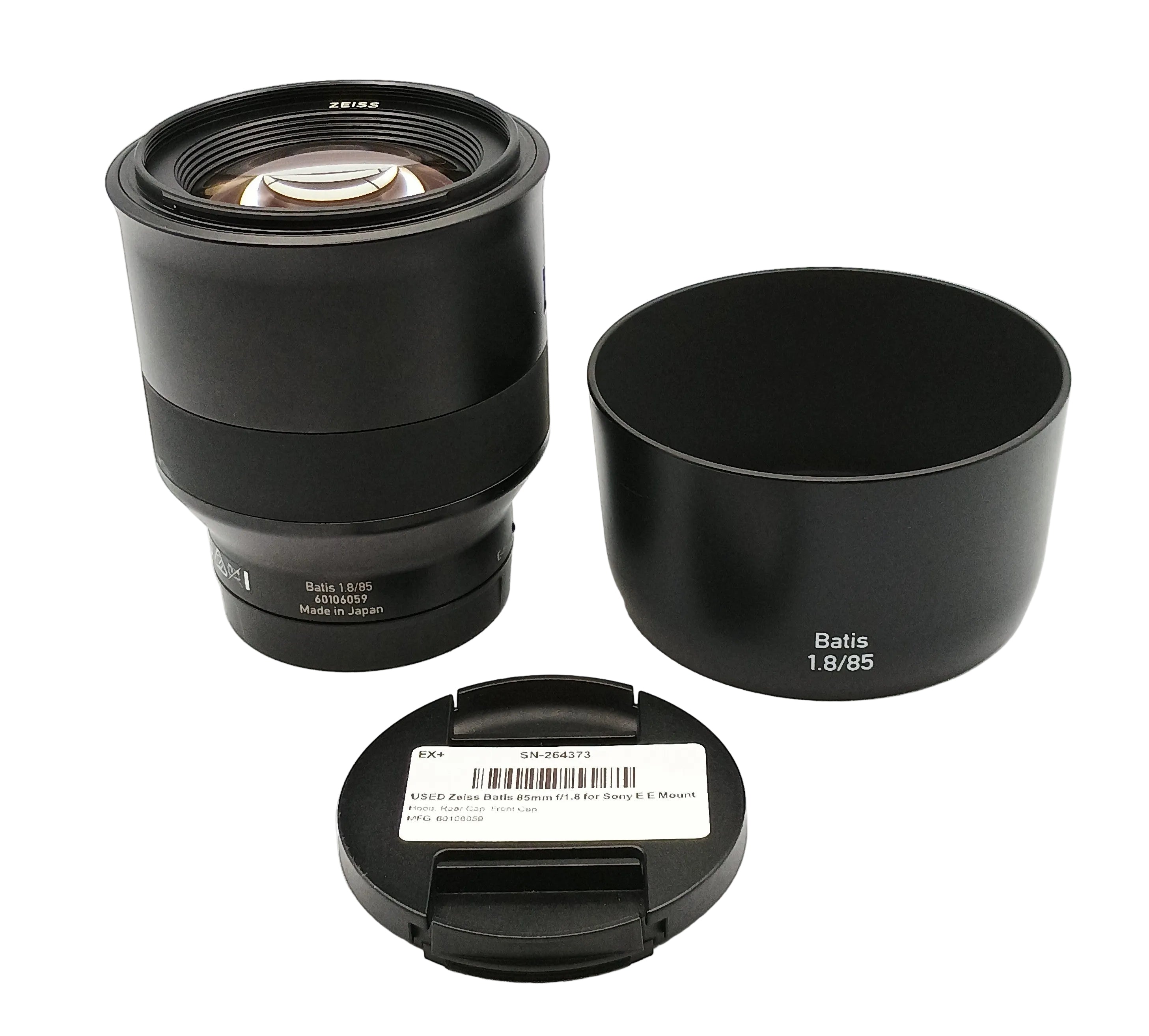 USED Zeiss Batis 85mm f/1.8 for Sony E E Mount