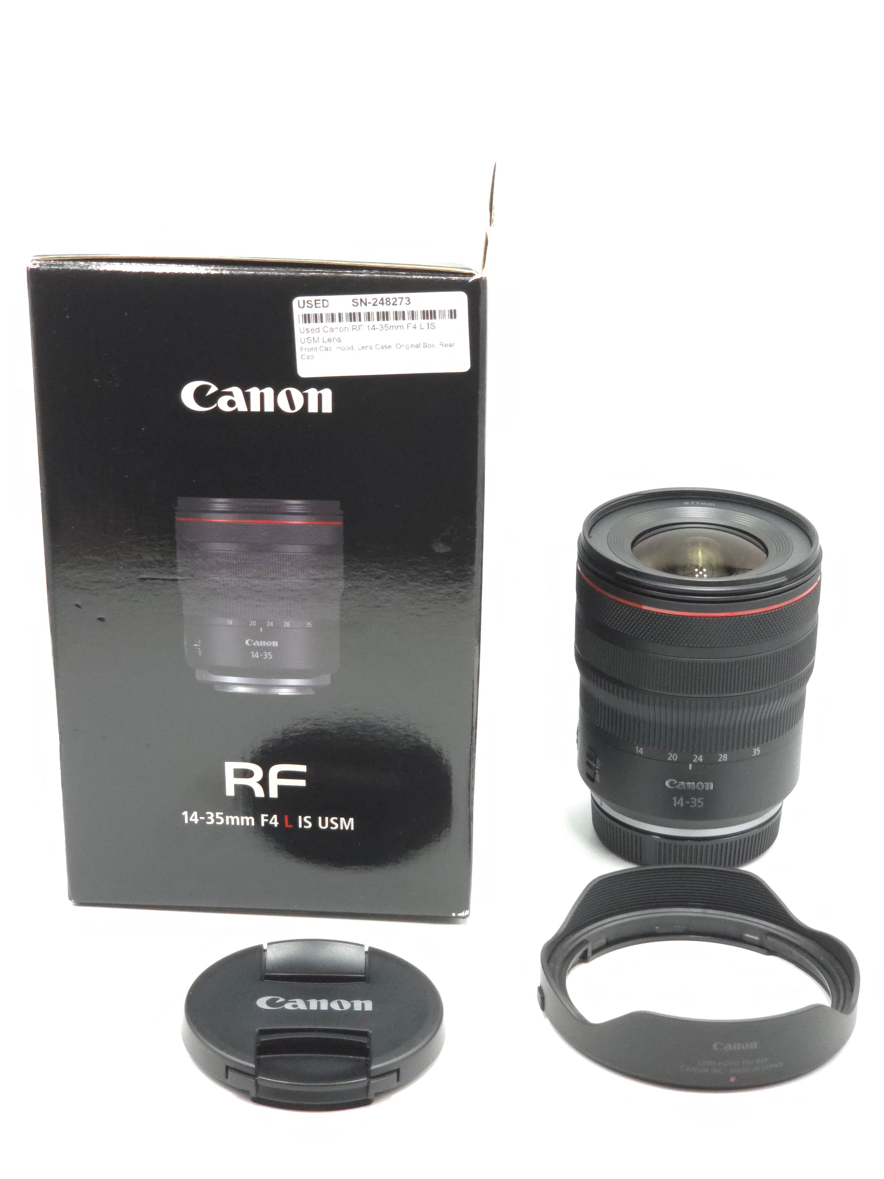 Used Canon RF 14-35mm F4 L IS USM Lens