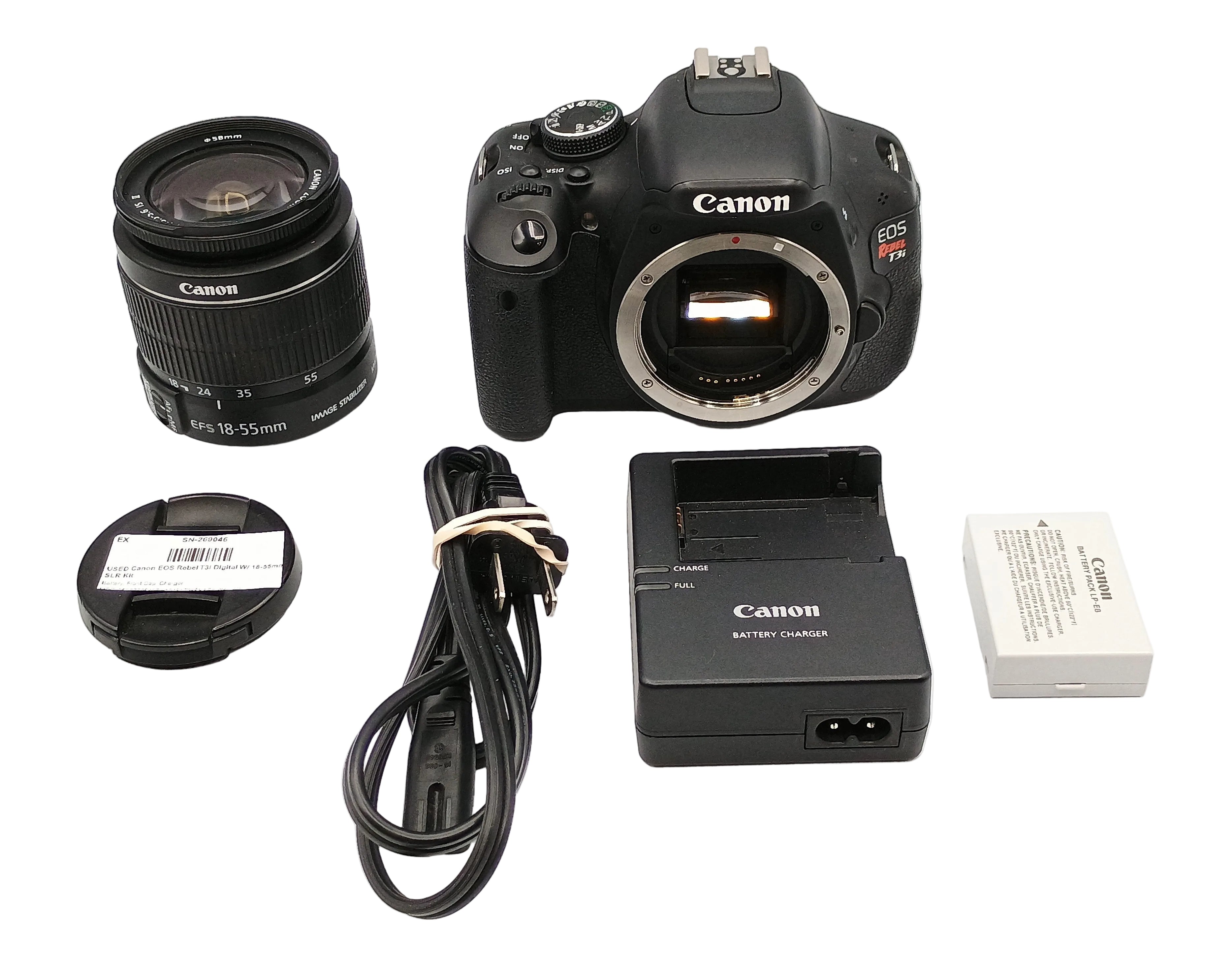USED Canon EOS Rebel T3i Digital W/ 18-55mm SLR Kit