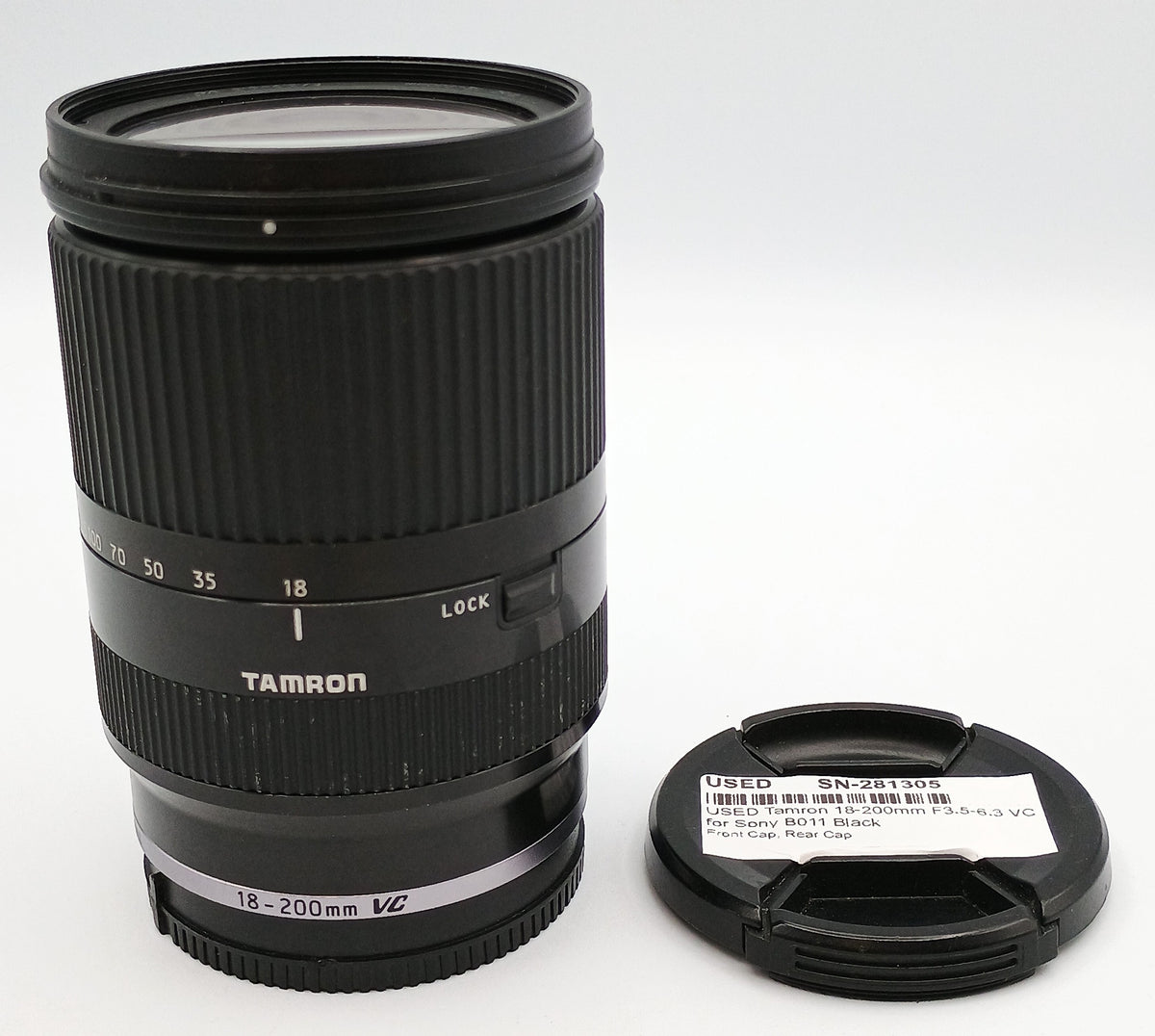 USED Tamron 18-200mm F3.5-6.3 VC for Sony B011 Black