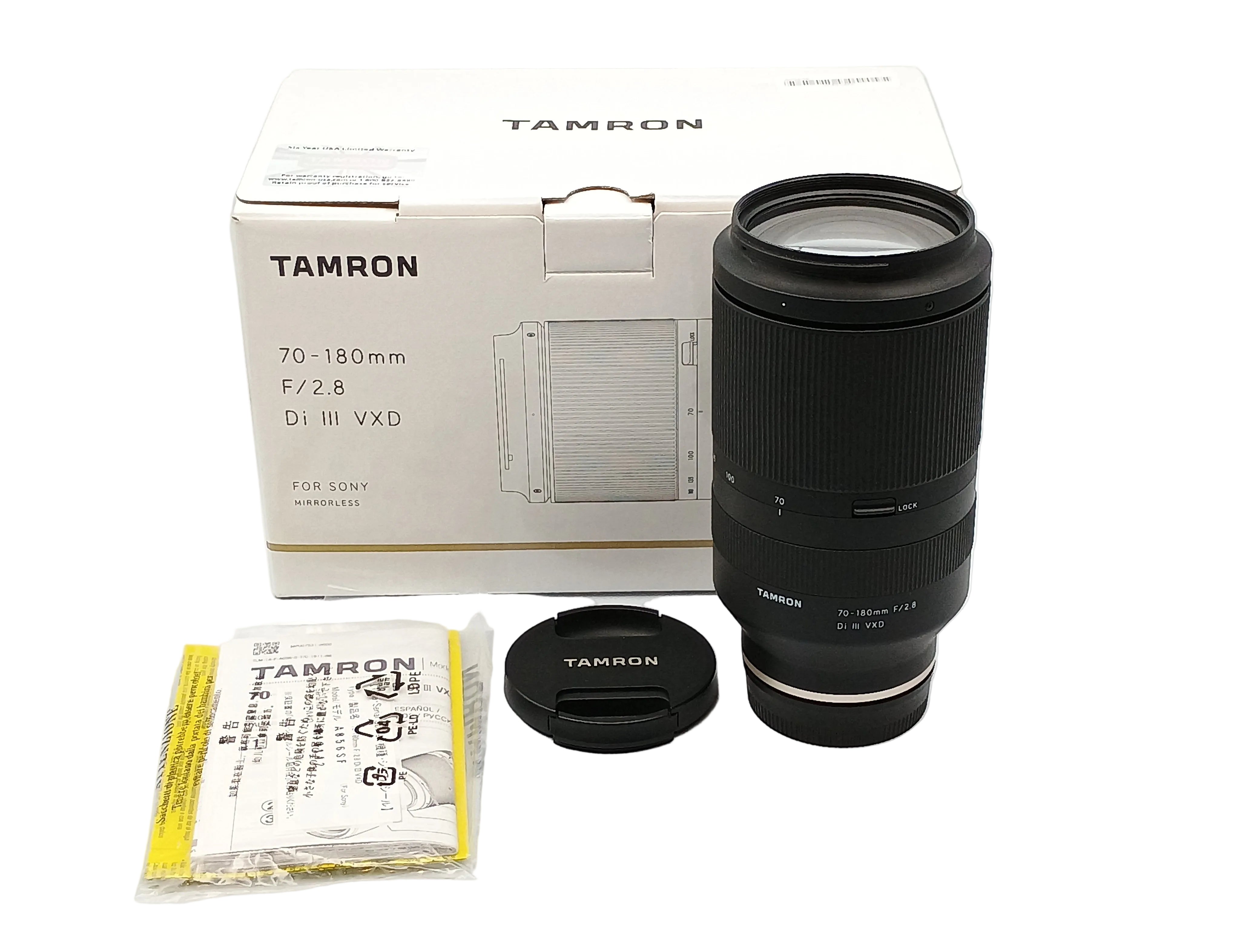 Used Tamron 70-180mm F2.8 Di III VXD Lens for Sony E Mount (Full-Frame Format)