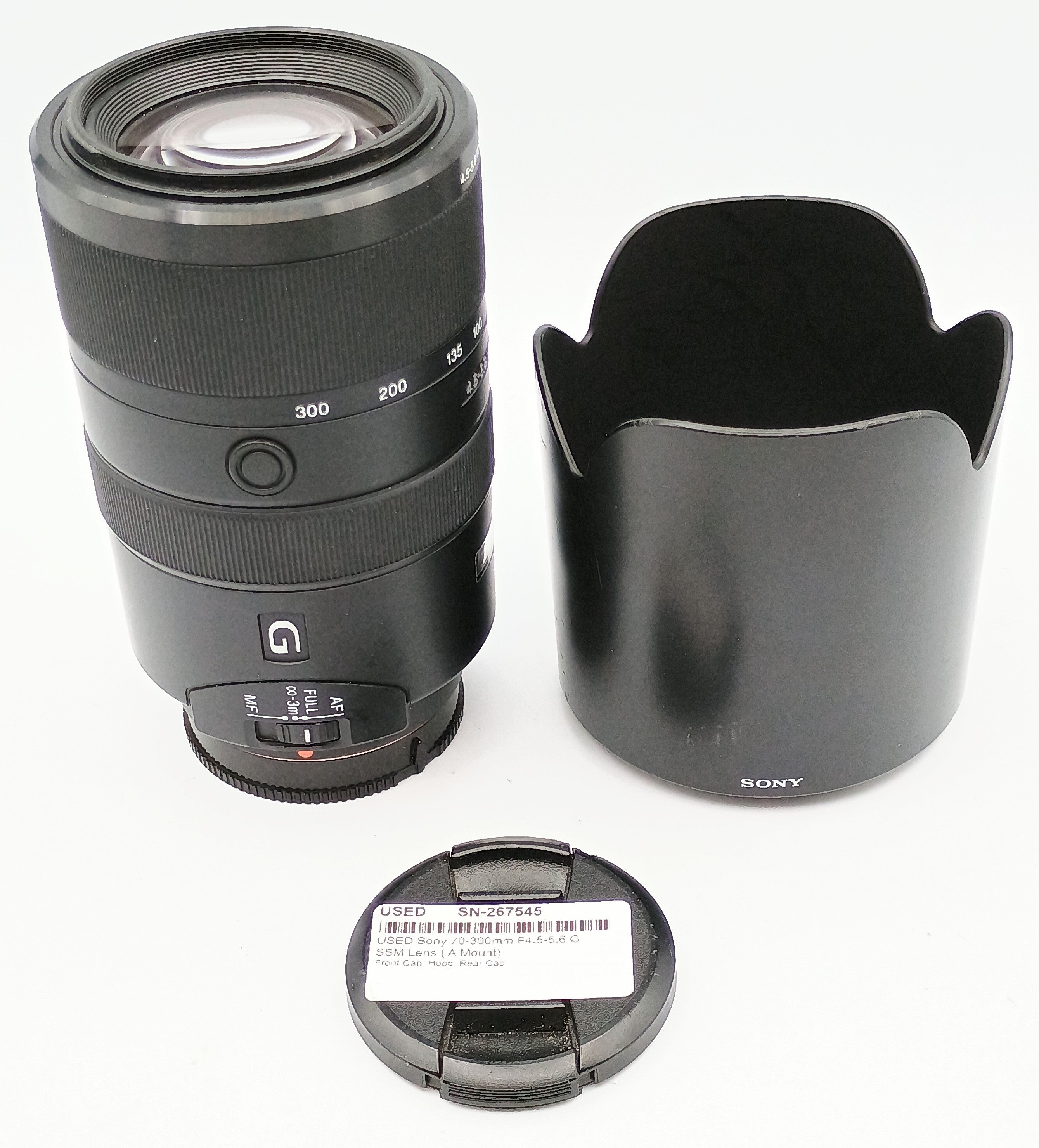 USED Sony 70-300mm F4.5-5.6 G SSM Lens ( A Mount)