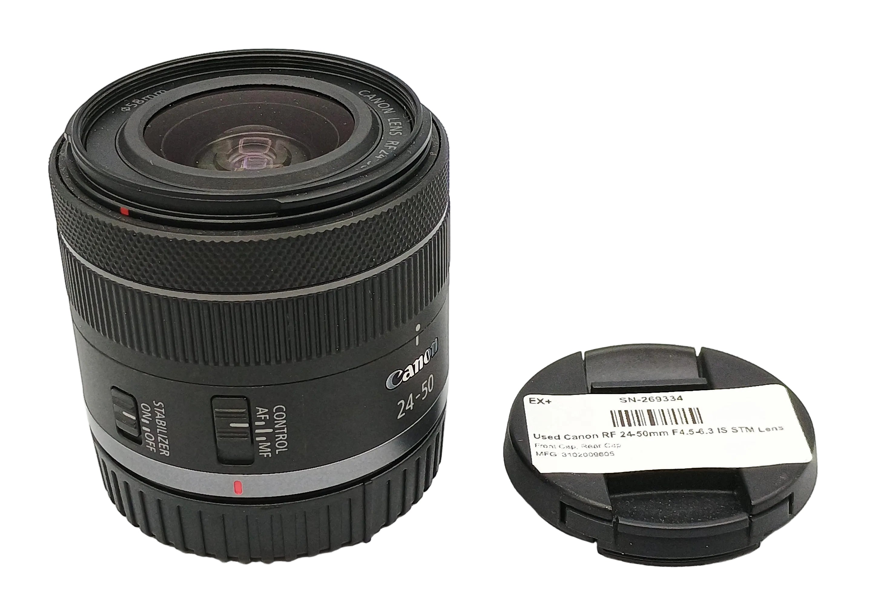Used Canon RF 24-50mm F4.5-6.3 IS STM Lens