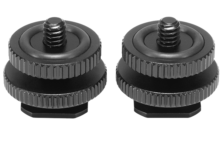SmallRig Cold Shoe Adapter with 3/8" to 1/4" Thread(2pcs Pack) 1631 2086