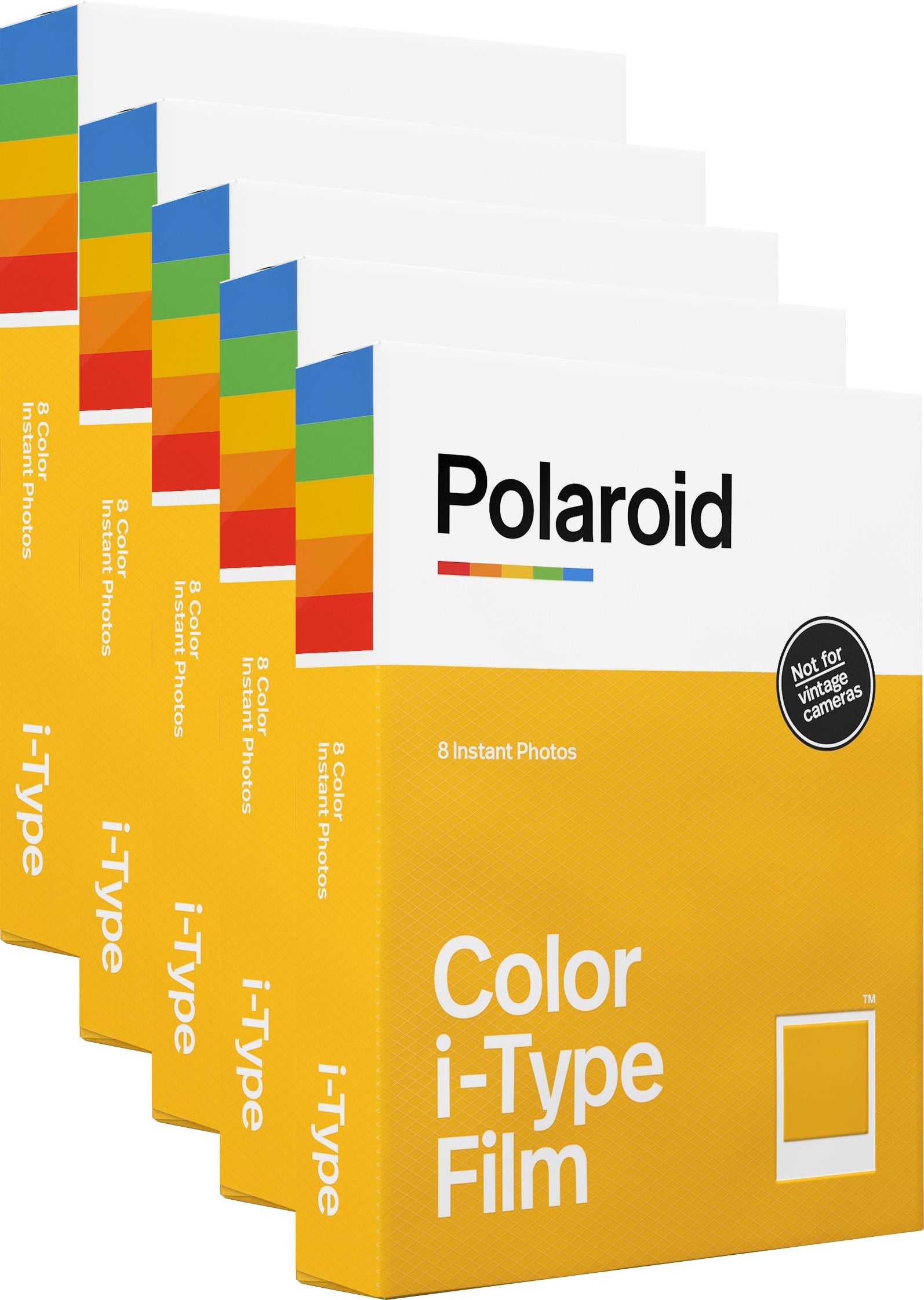 Polaroid Color i-Type Instant Film (5-Pack, 40 Exposures)