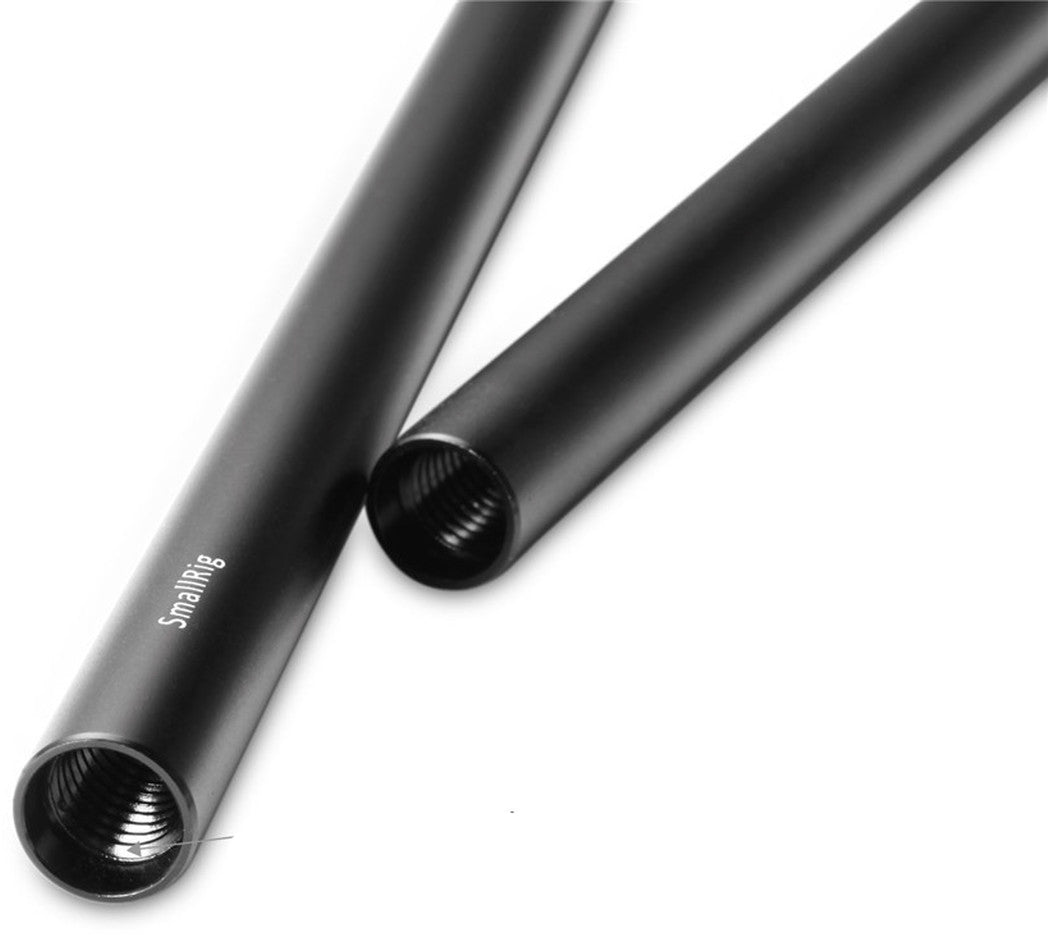 SmallRig 15mm Aluminum Rod (Pair, Black, 12")