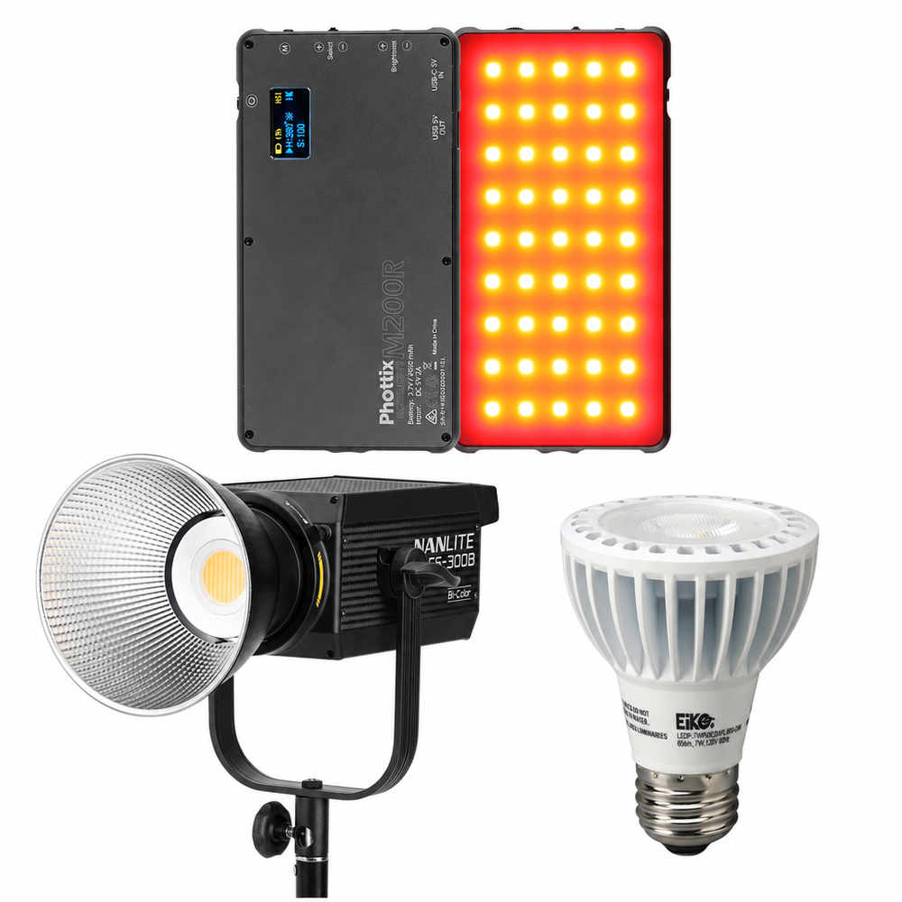Continuous Lighting category collage