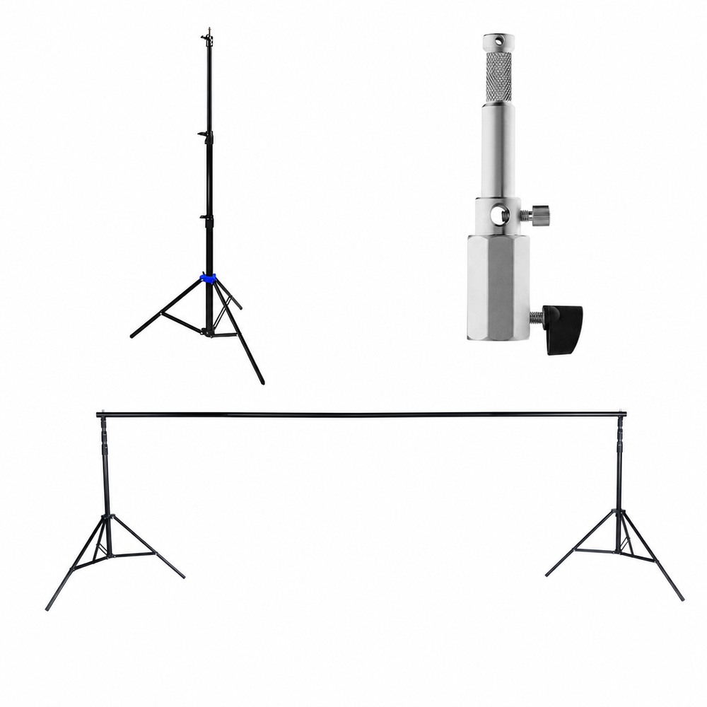 Lighting & Background Stands category collage