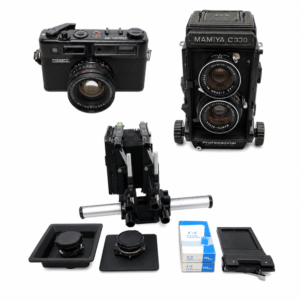 Used Film Cameras category collage