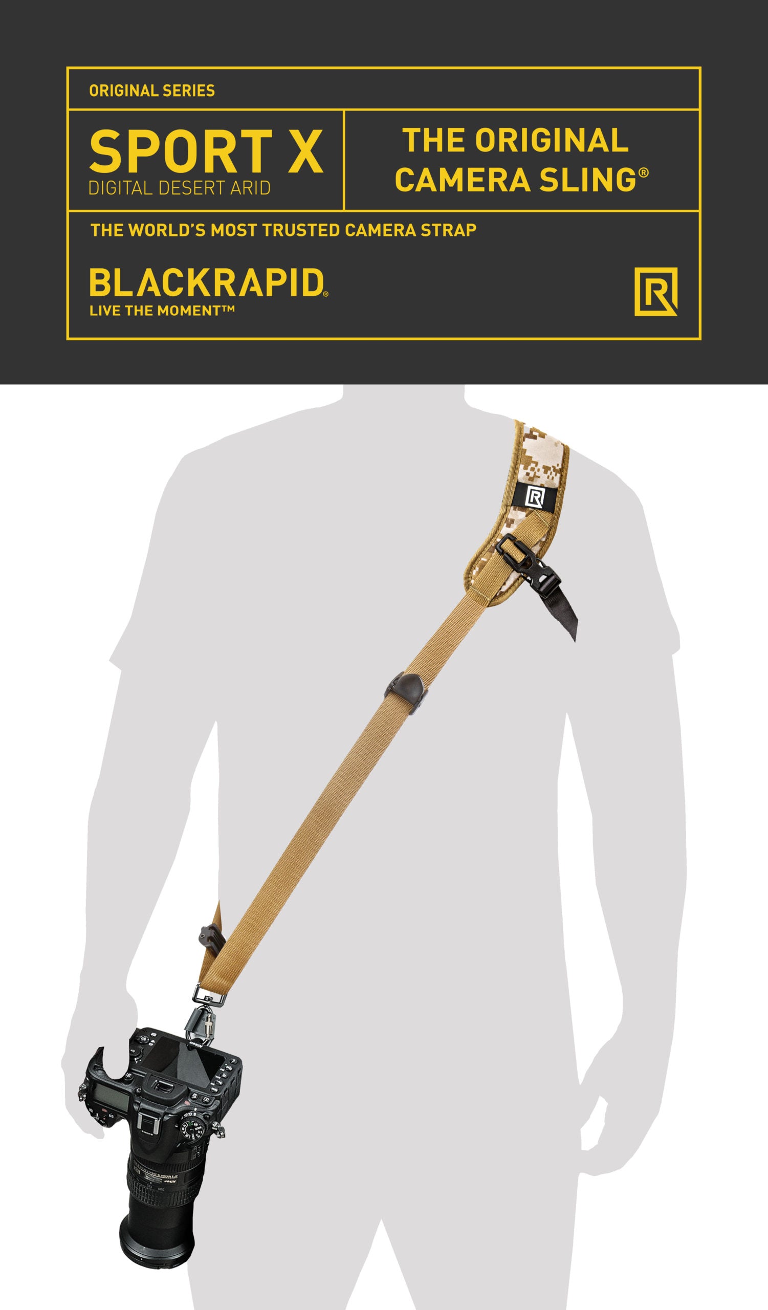 BlackRapid Sport X Digital Desert Arid  Camera Sling