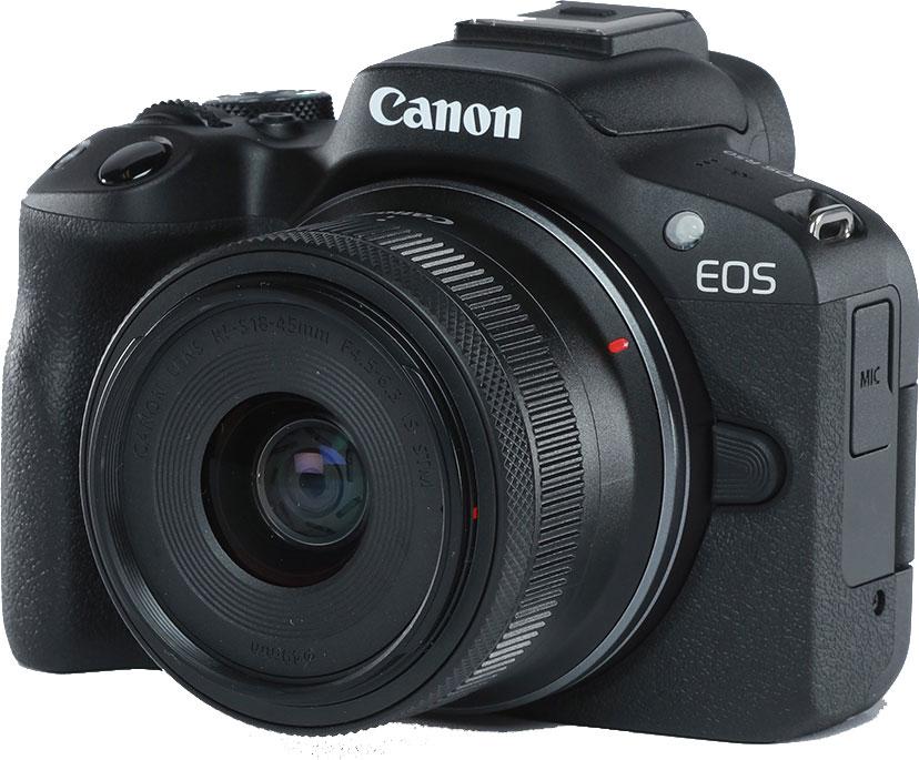 Used Canon EOS R50 Mirrorless Camera with RF-S 18-45mm F4.5-6.3 IS STM Lens (Black)