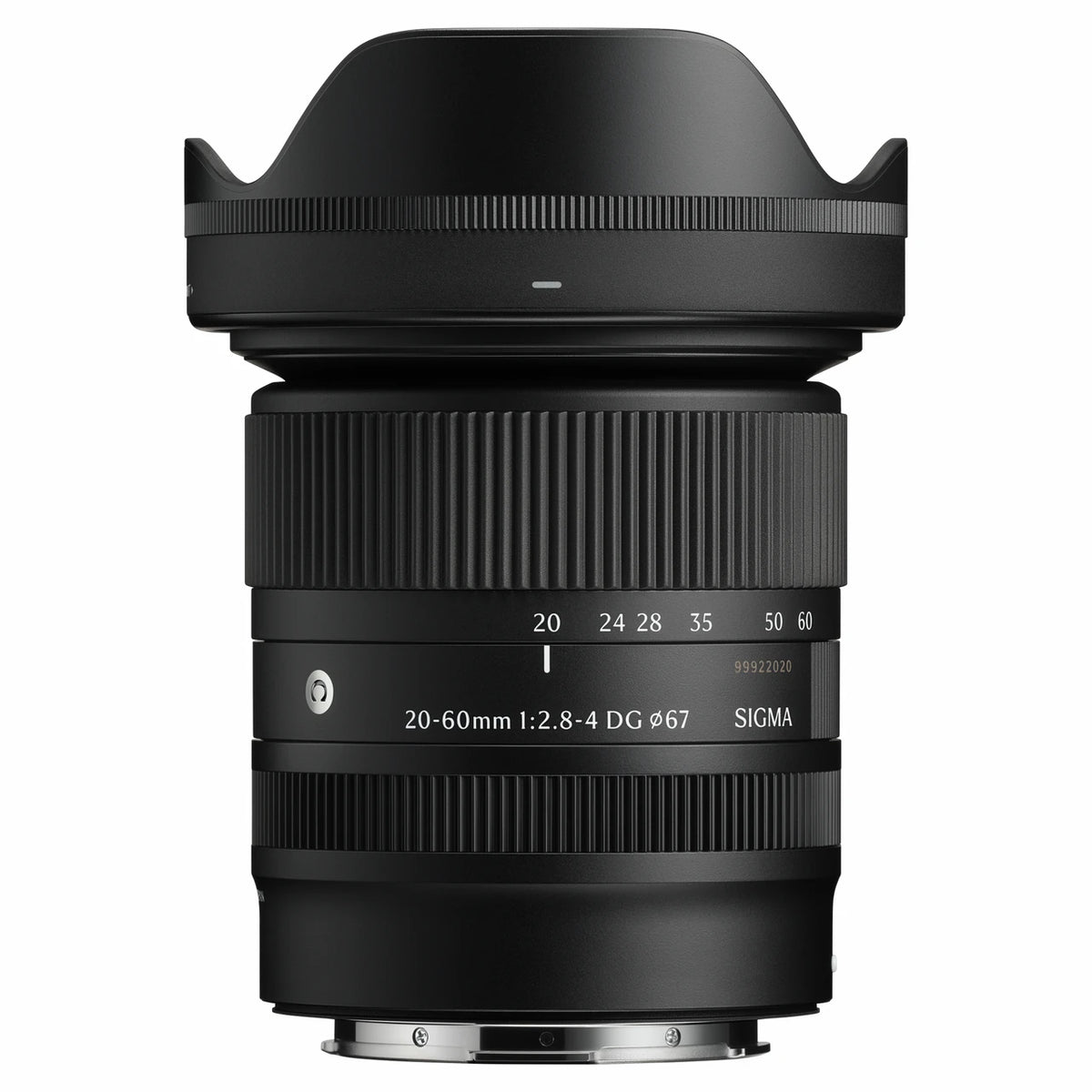 Sigma 20-60mm F2.8-4 DG Contemporary L-Mount lens, representative product view