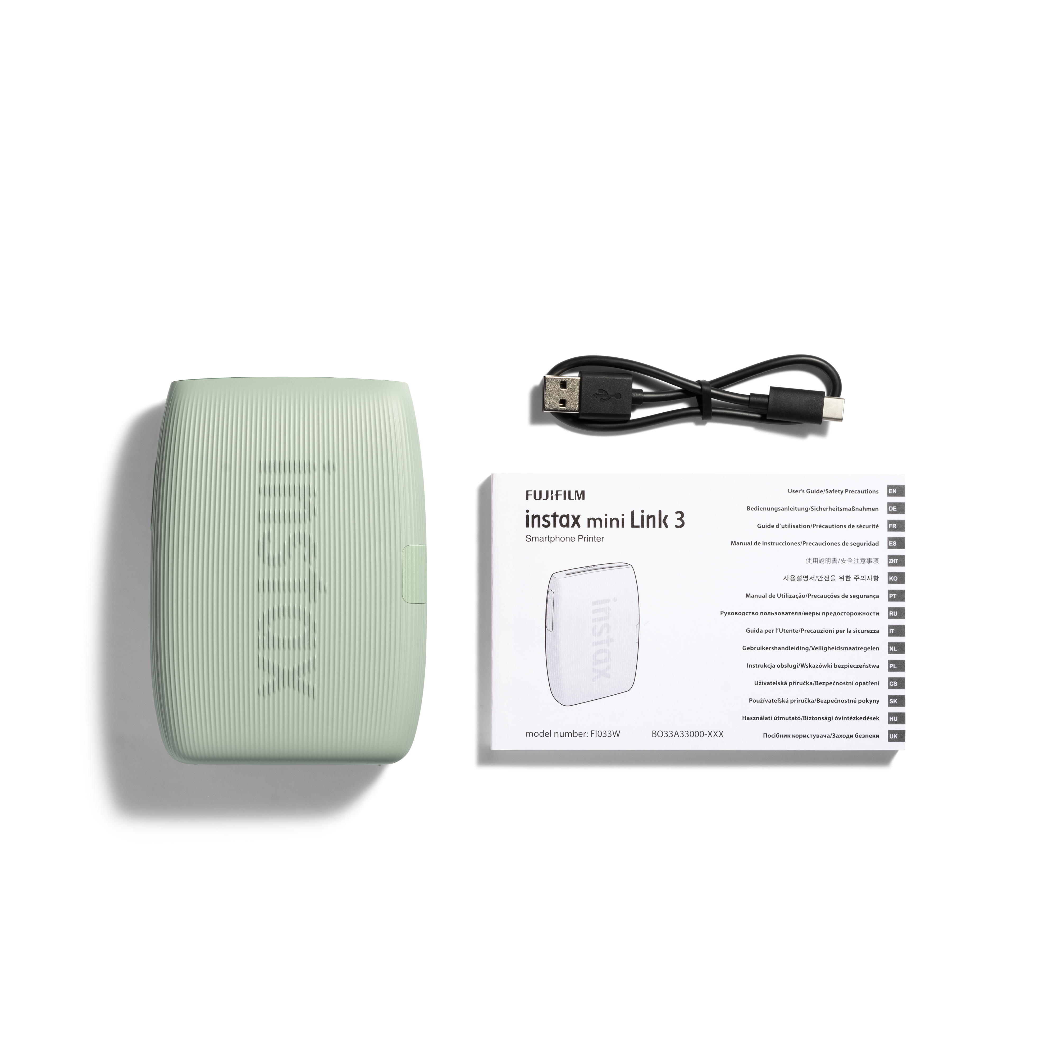FUJIFILM INSTAX MINI LINK 3 Smartphone Printer (Sage Green)