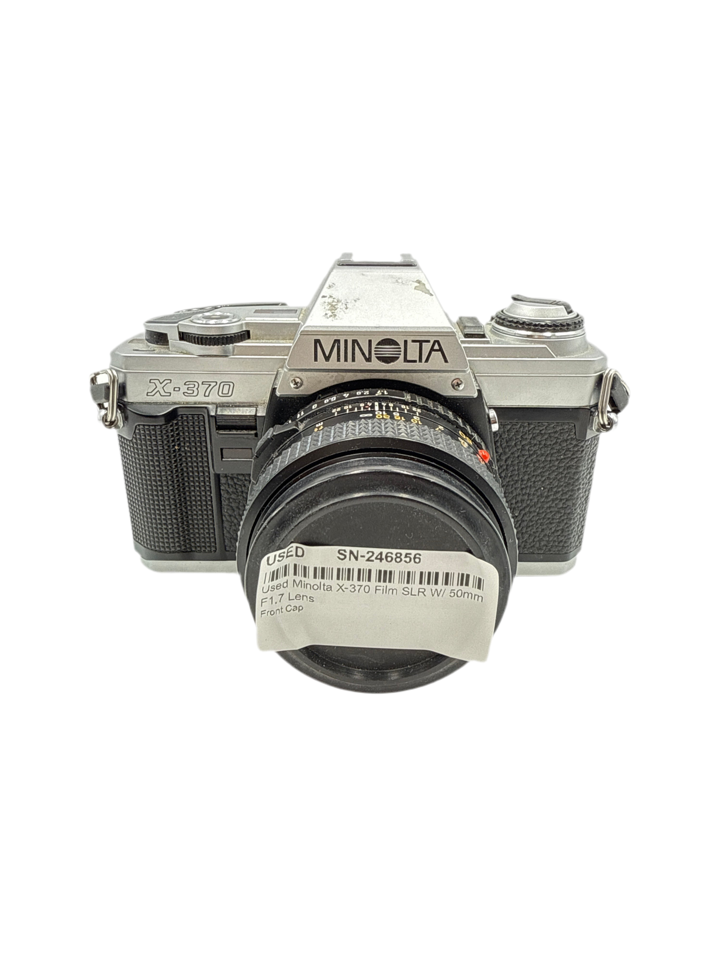 Used Minolta X-370 Film SLR W/ 50mm F1.7 Lens