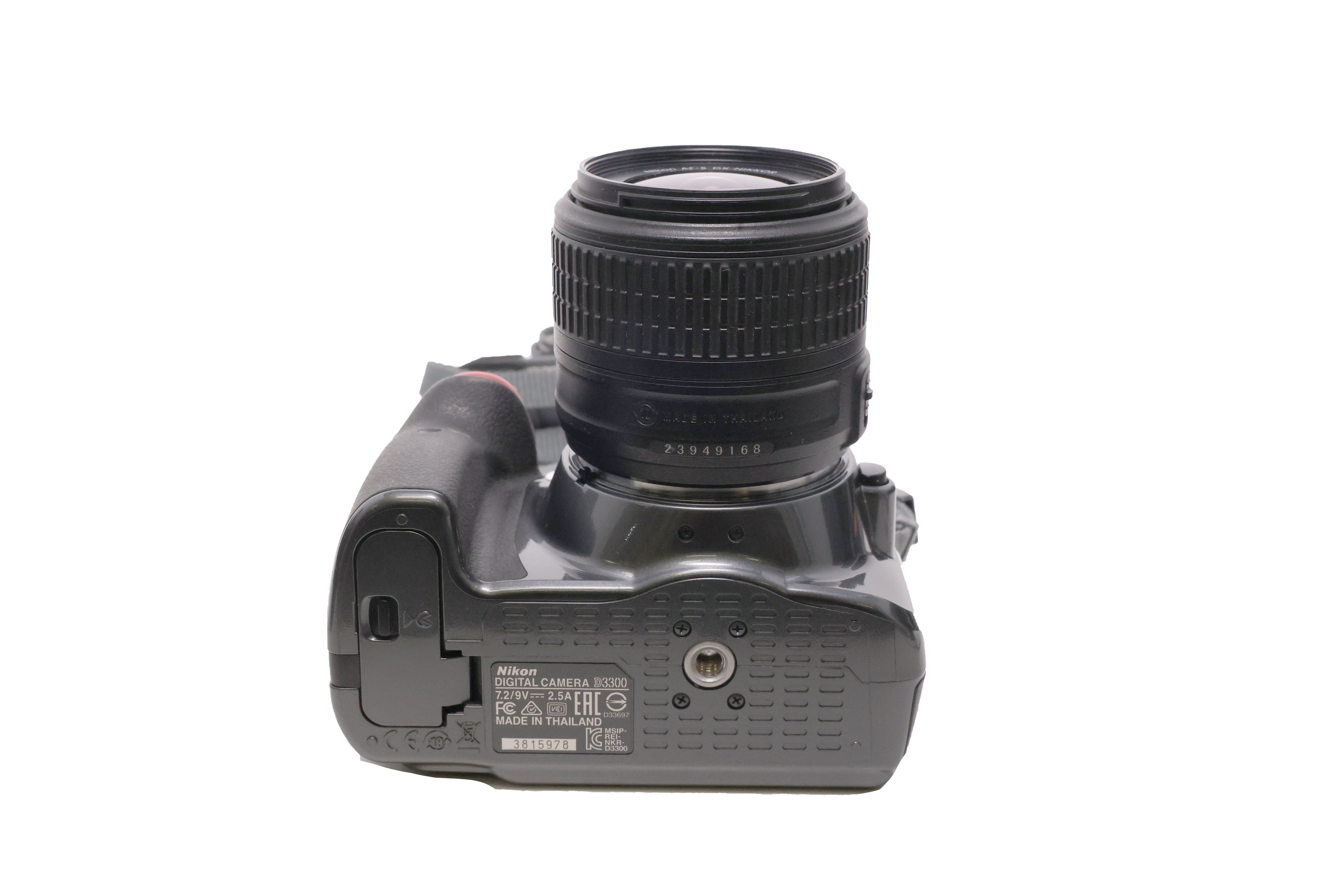 Used Nikon D3300 DLSR Camera w/ 18-55mm VR II  Lens Kit (Black)