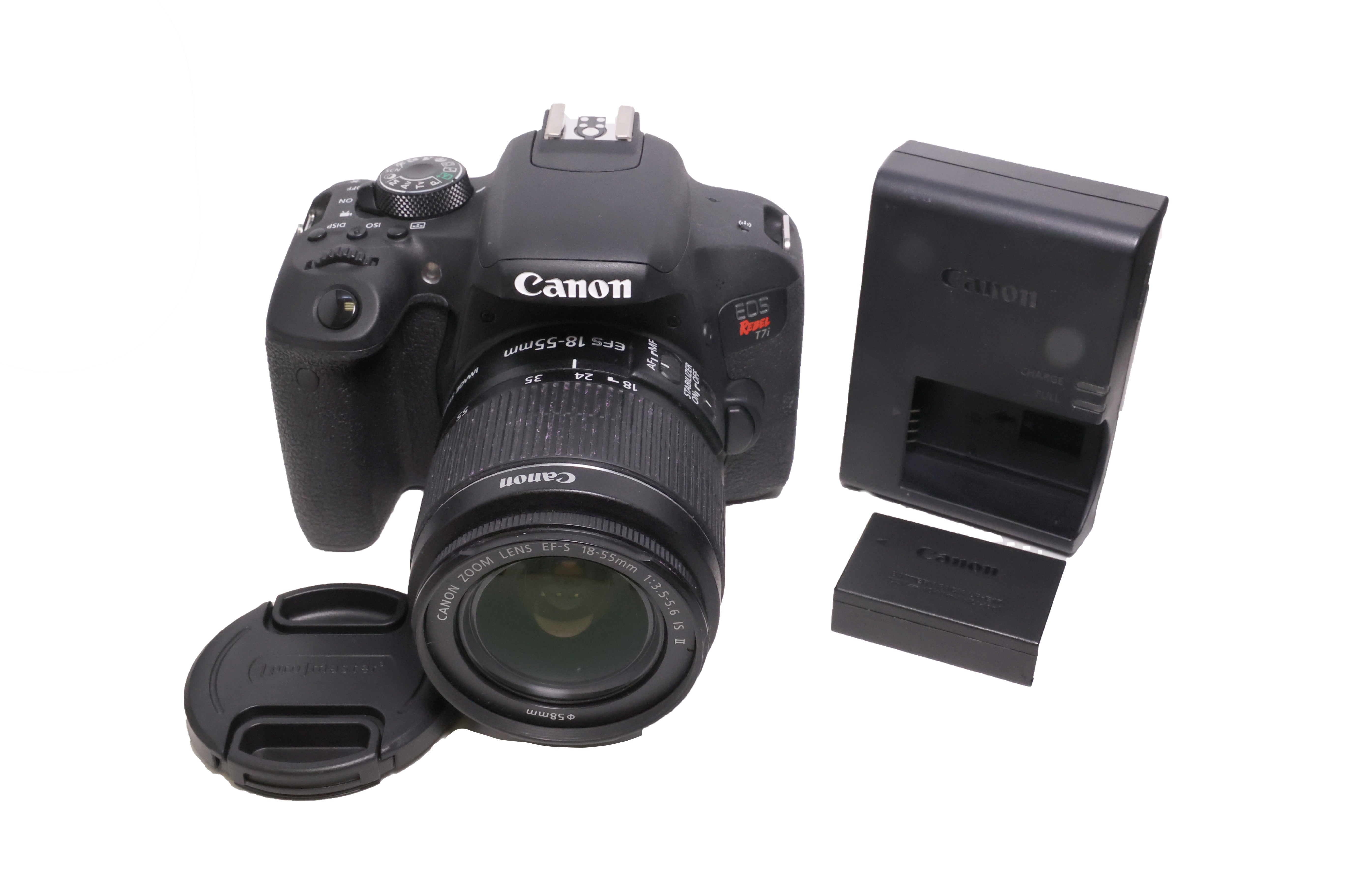 USED Canon EOS Rebel T7i DSLR Camera 18-55mm Lens