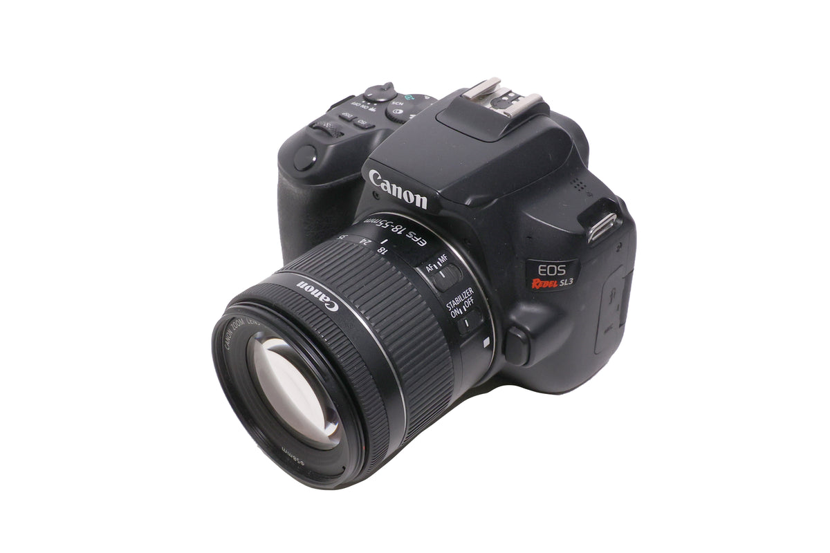 Used Canon EOS Rebel SL3 DSLR Camera with 18-55mm Lens (Black)