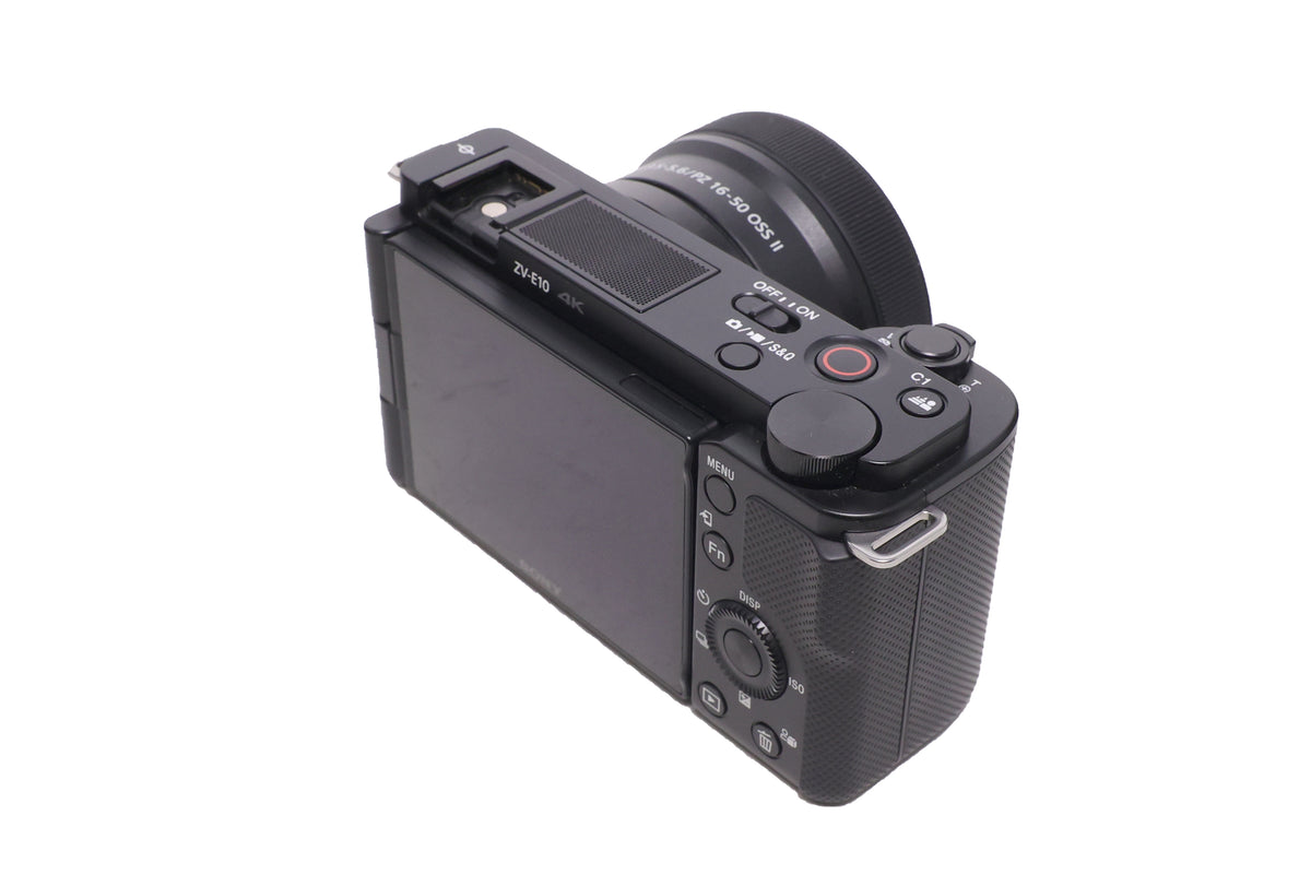 Used Sony Alpha ZV-E10 Camera with 16-50mm Lens Kit - Black