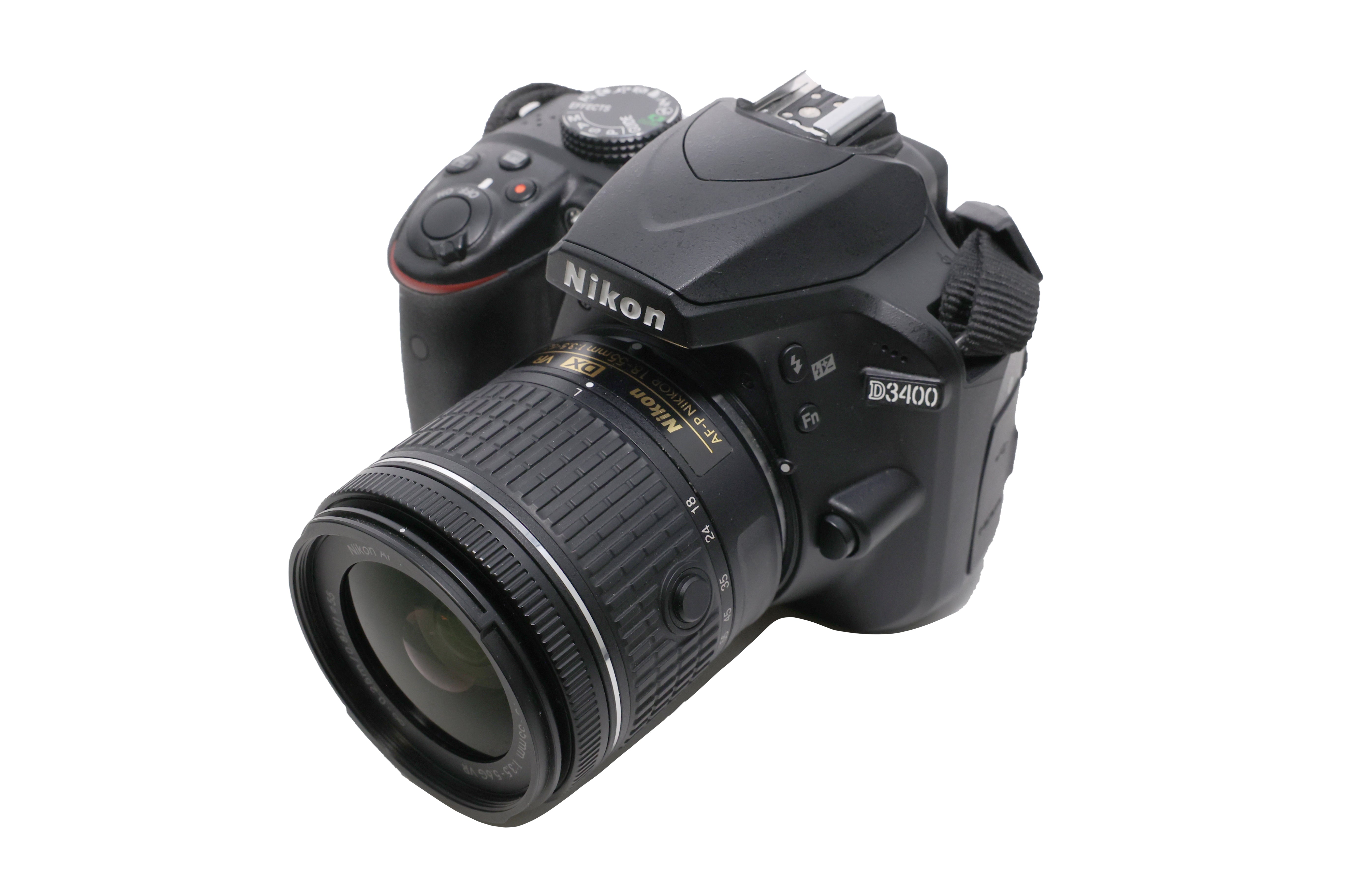 USED Nikon D3400 Digital SLR Kit (Black) with AF-P 18-55mm f3.5-5.6 G VR DX Lens