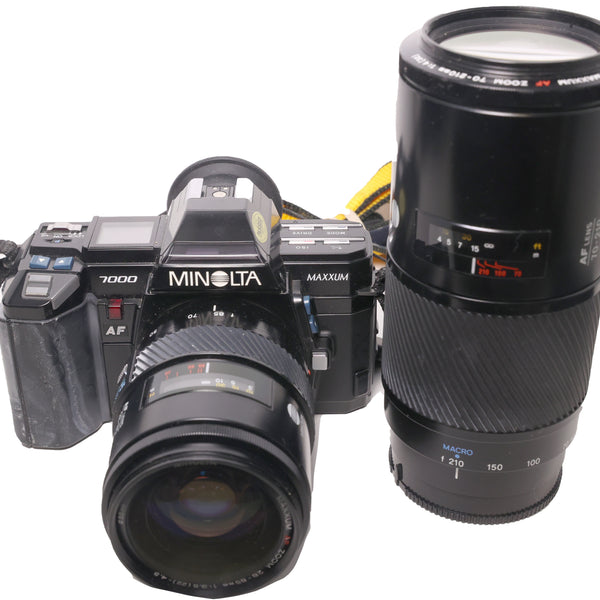 USED Minolta Maxxum 7000 w/ 28-85mm & 70-210mm AF lens