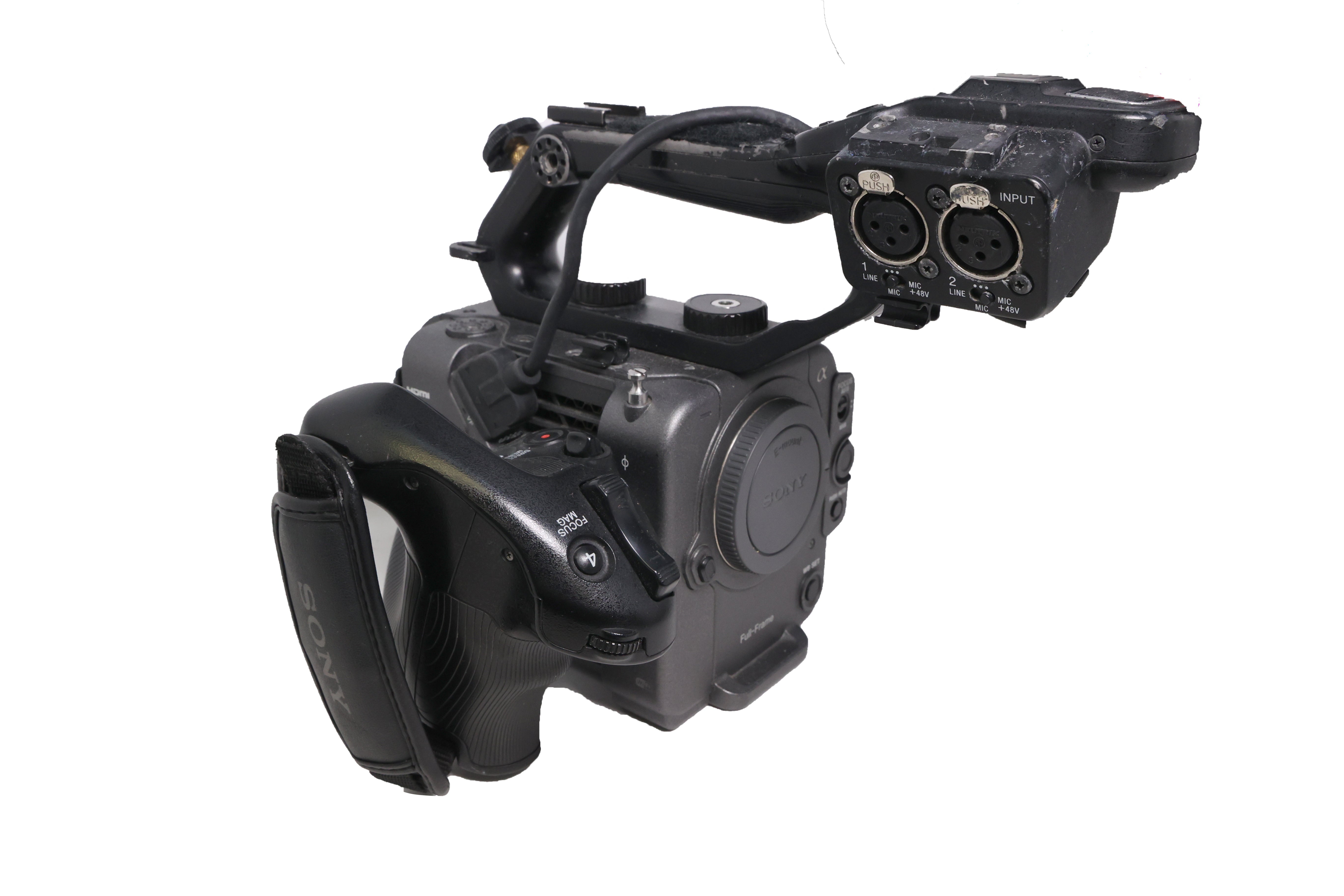 Used Sony FX6 Full-Frame Cinema Camera with XLR handle & Zacuto Z-finder (Body Only)