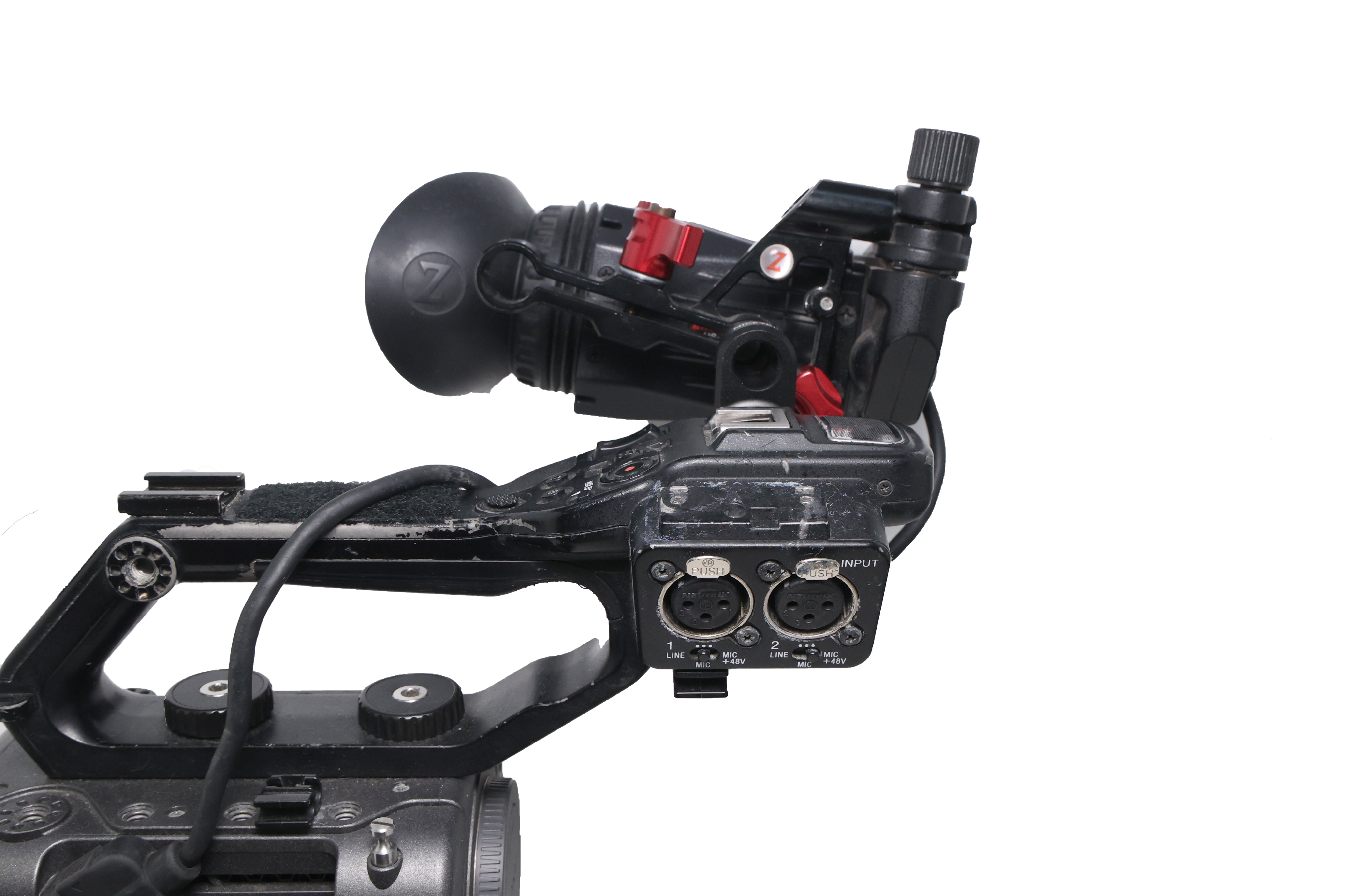 Used Sony FX6 Full-Frame Cinema Camera with XLR handle & Zacuto Z-finder (Body Only)