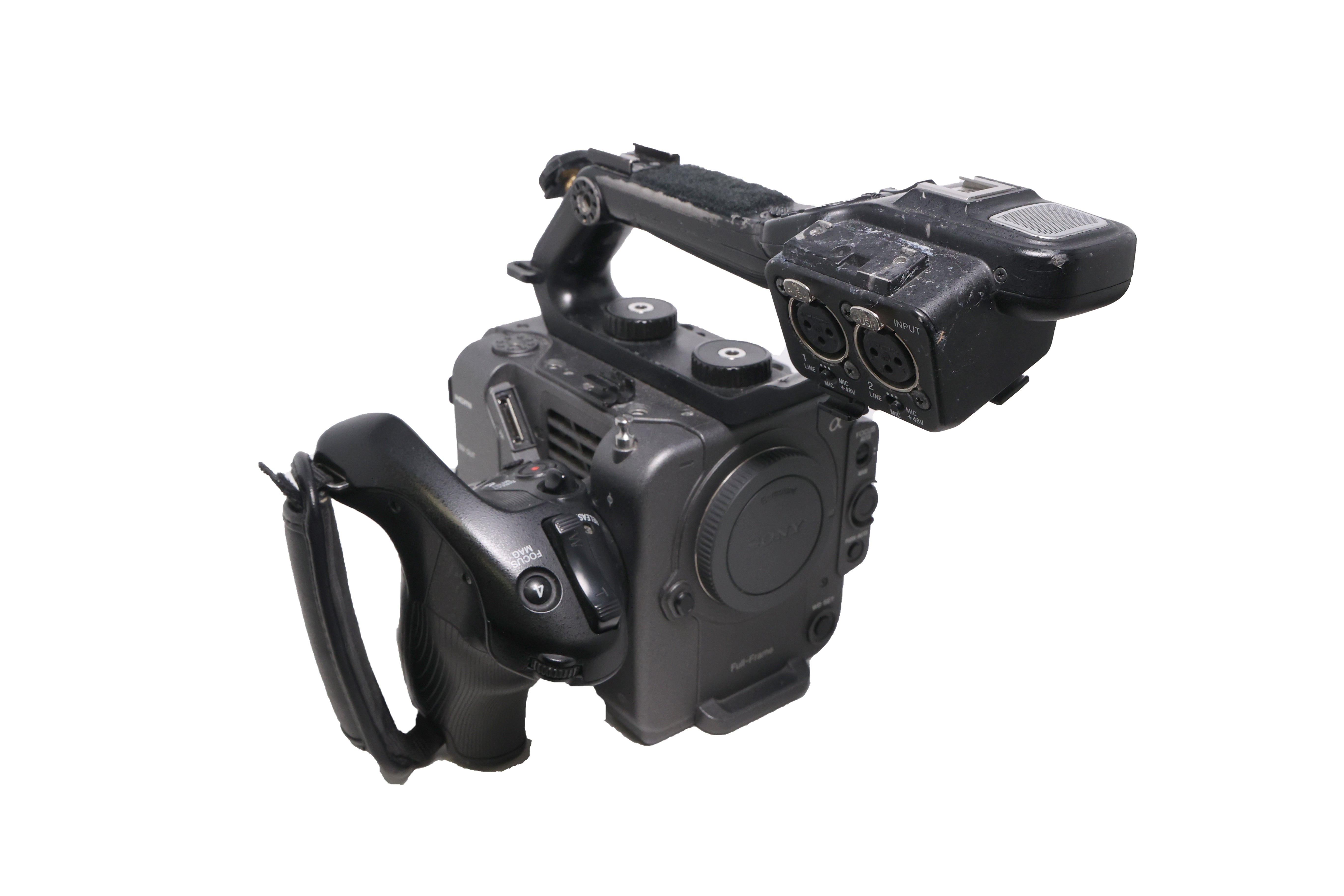 Used Sony FX6 Full-Frame Cinema Camera with XLR handle & Zacuto Z-finder (Body Only)