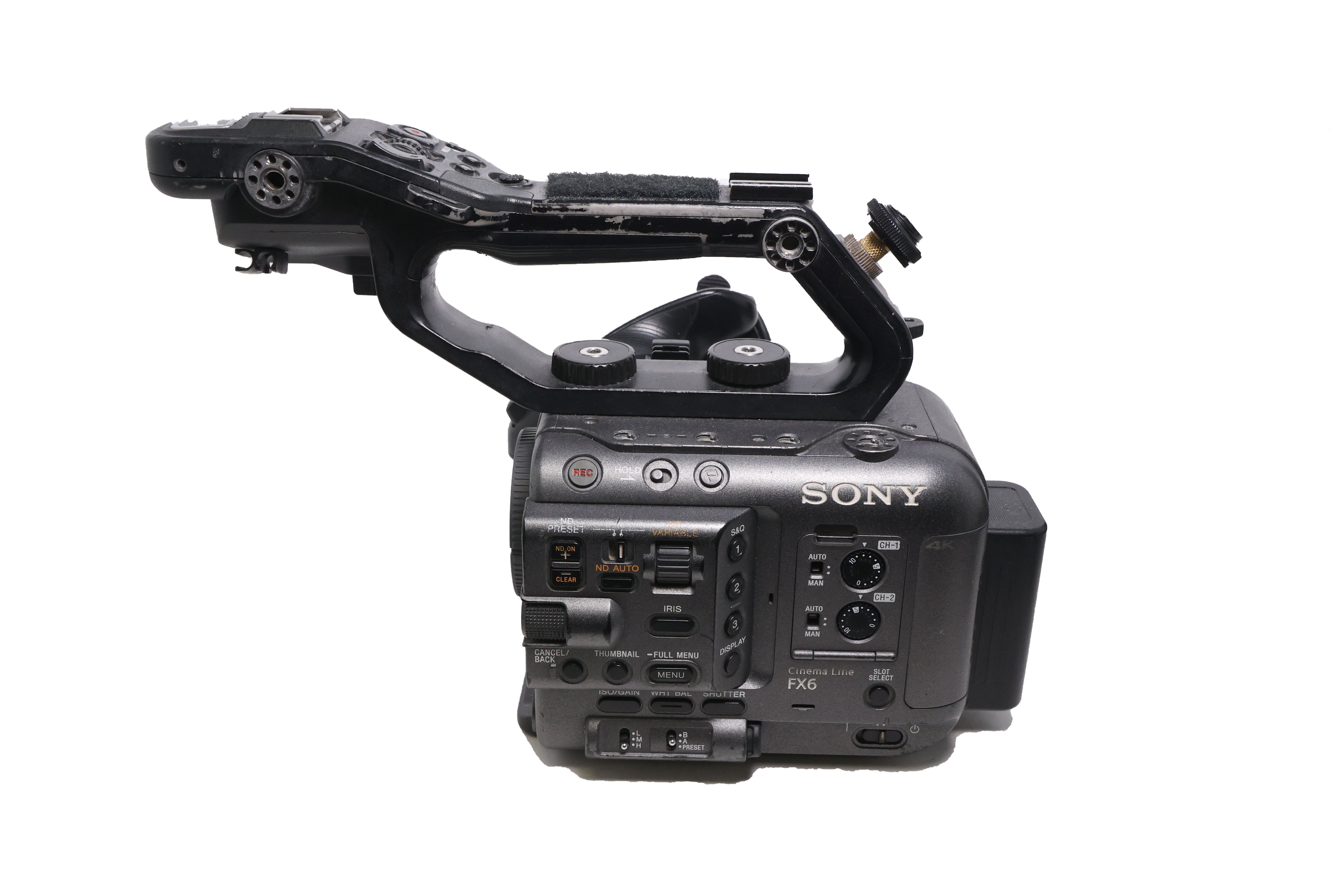 Used Sony FX6 Full-Frame Cinema Camera with XLR handle & Zacuto Z-finder (Body Only)
