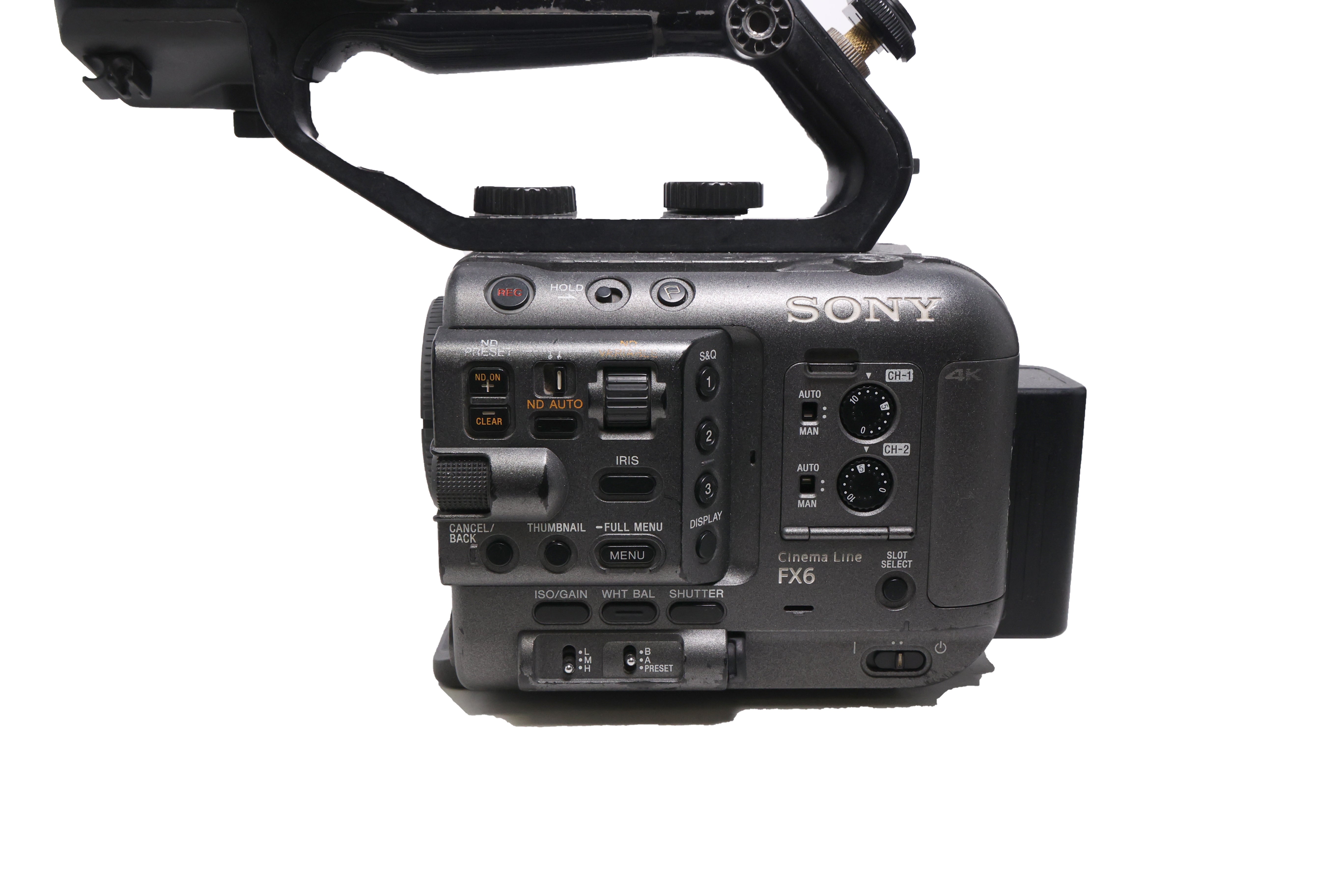 Used Sony FX6 Full-Frame Cinema Camera with XLR handle & Zacuto Z-finder (Body Only)