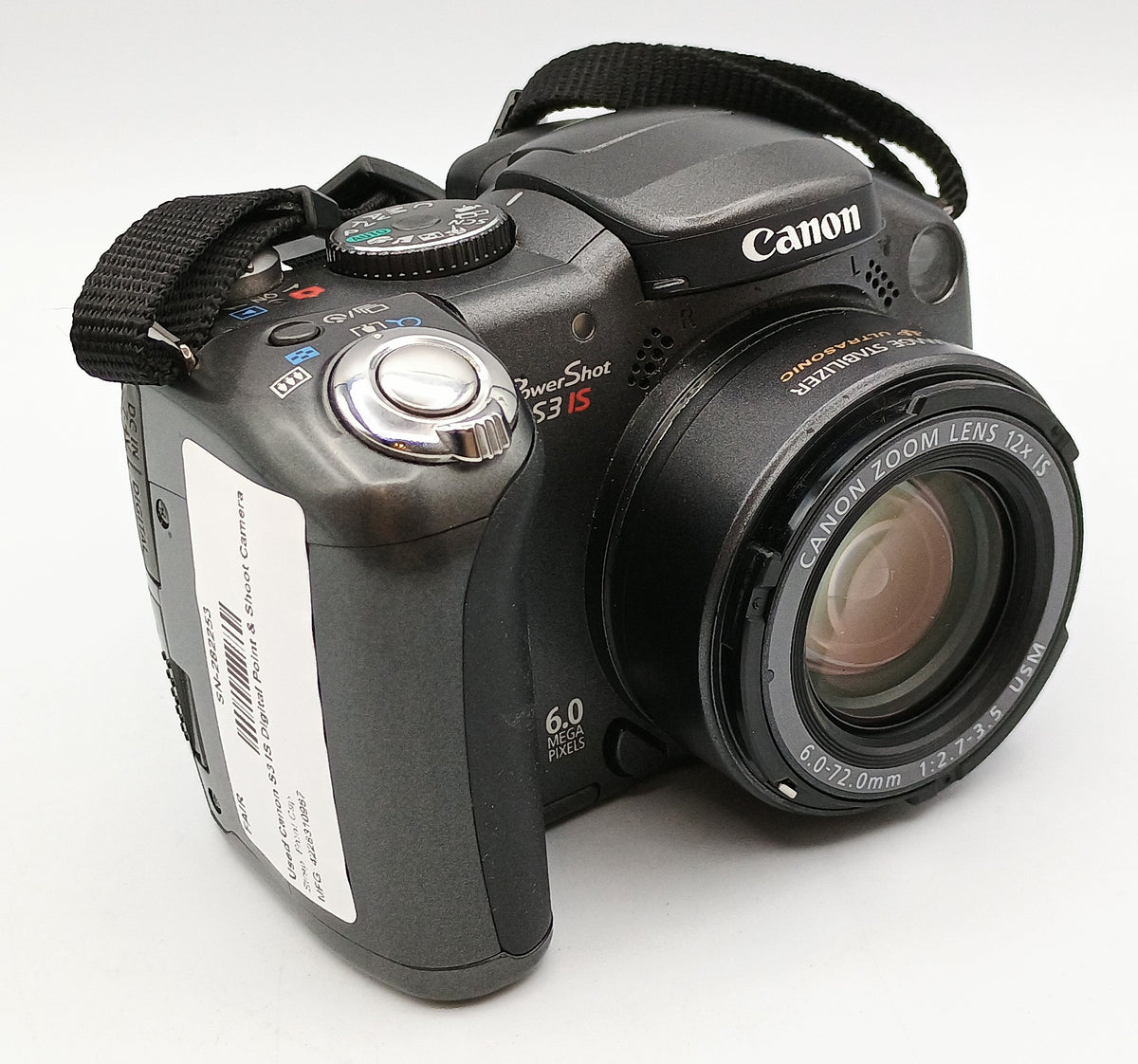 Used Canon S3 IS Digital Point & Shoot Camera